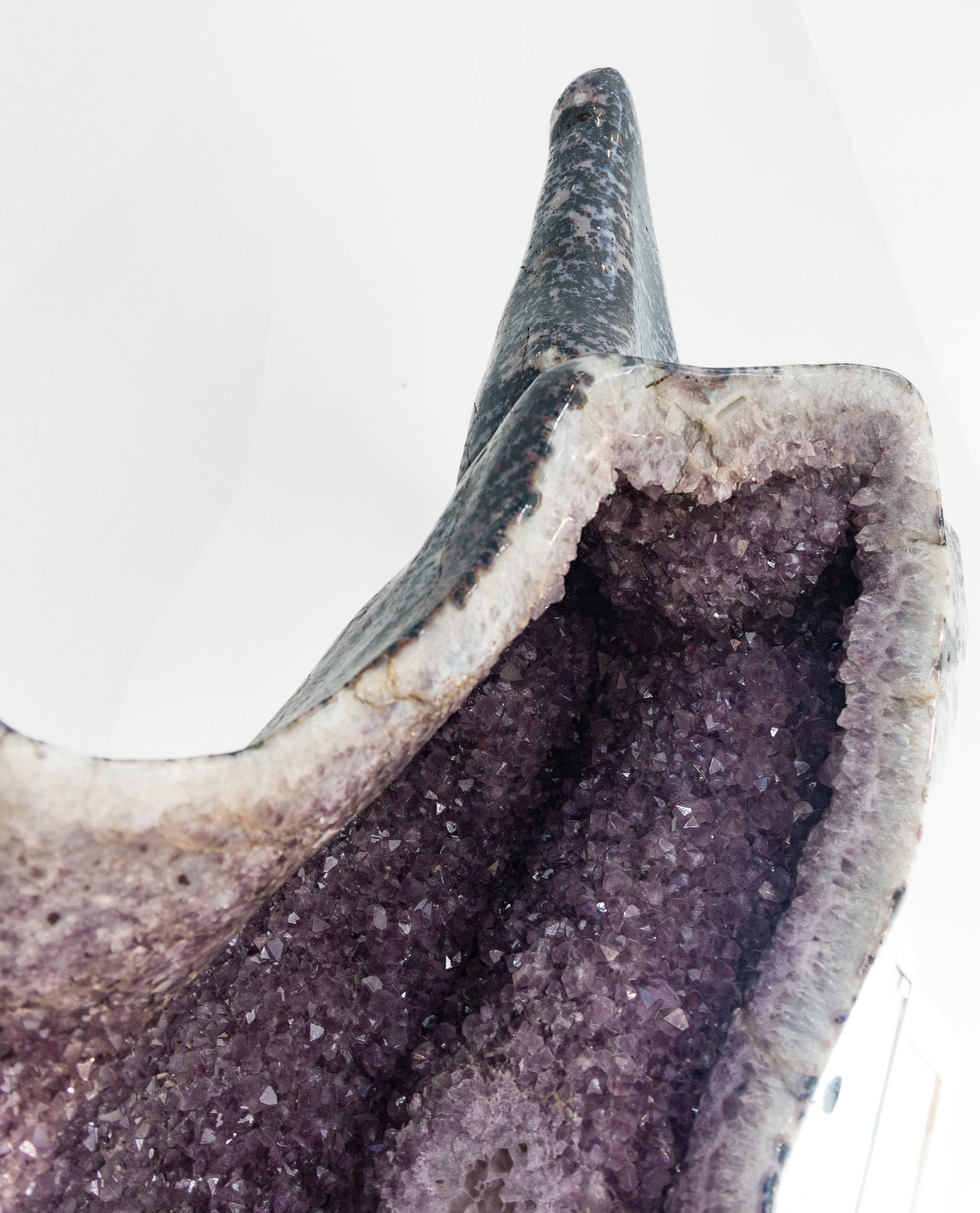 Amethyst Geode 7ft 1109kg Throne with Pink Amethyst & Jasper - Brazil - JJX-385 - Crystalarium