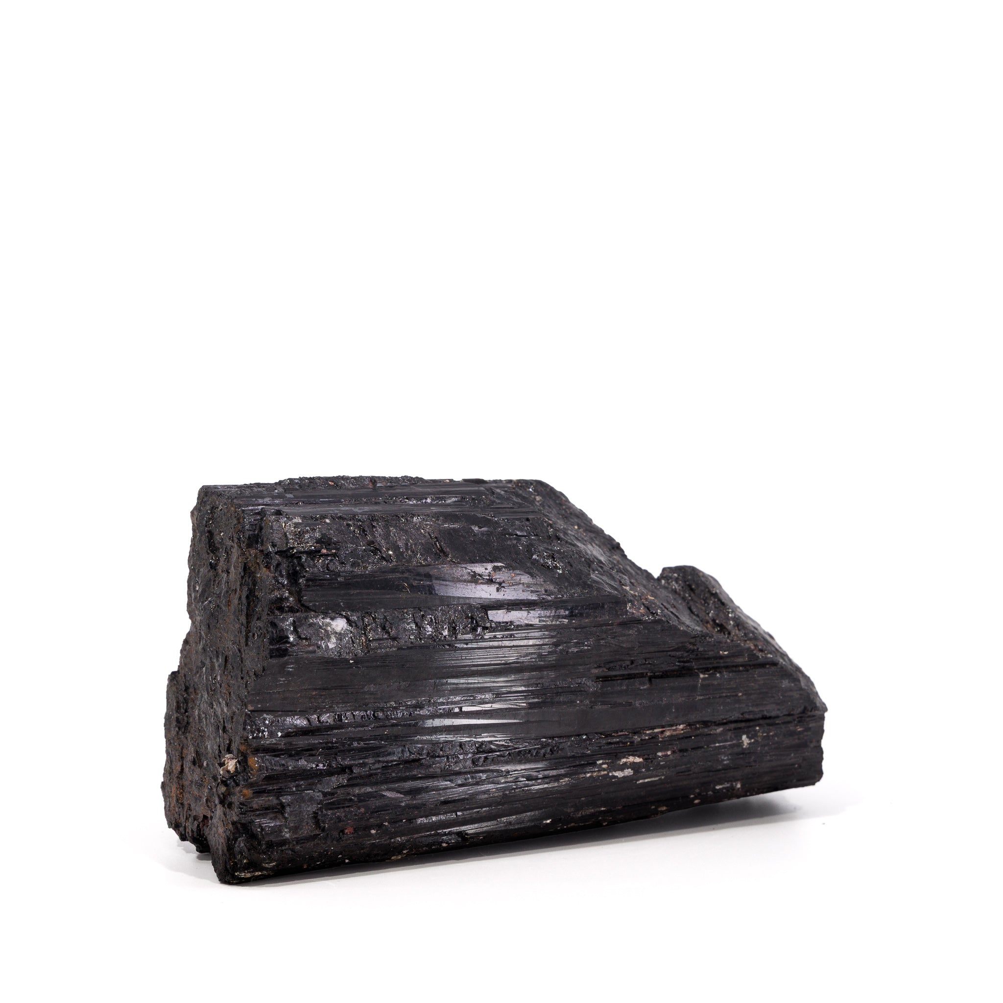 Black Tourmaline crystal reverse view