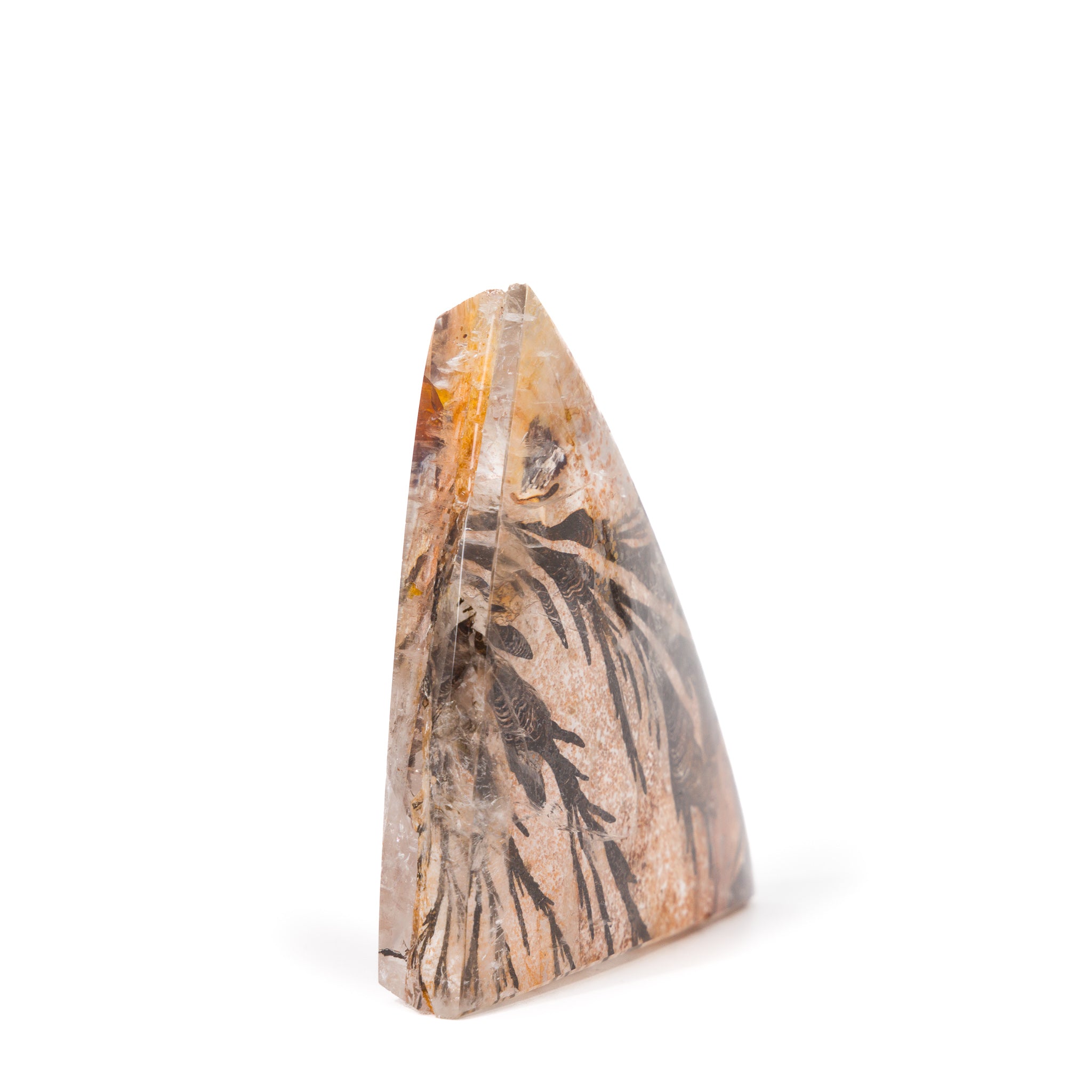 Dendritic Quartz 57.85mm 60.4 Gram Polished Crystal Cabochon - GGV-035 - Crystalarium