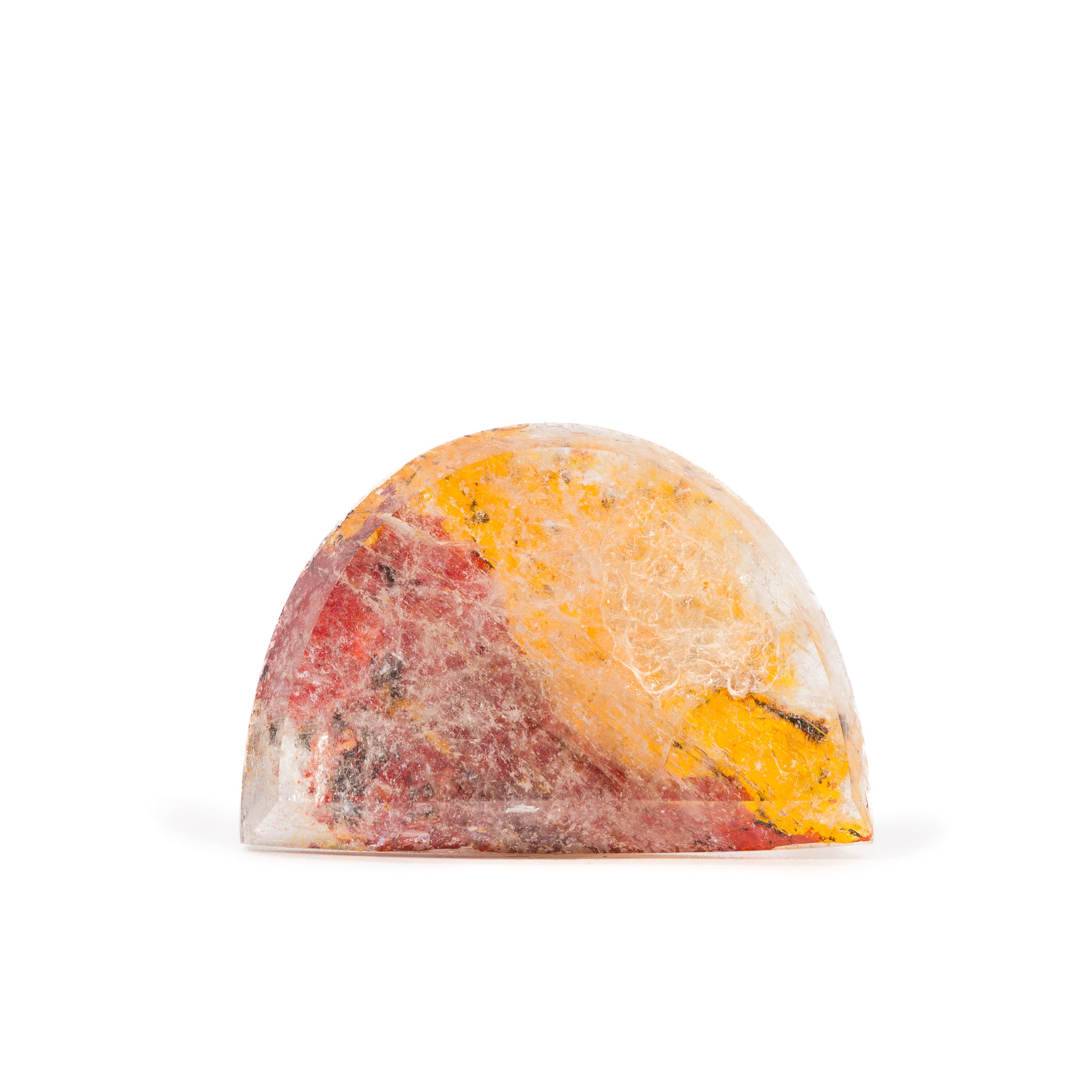 Iron in Quartz 47.1mm 113 Carat Polished Crystal Cabochon - FFV-190 - Crystalarium