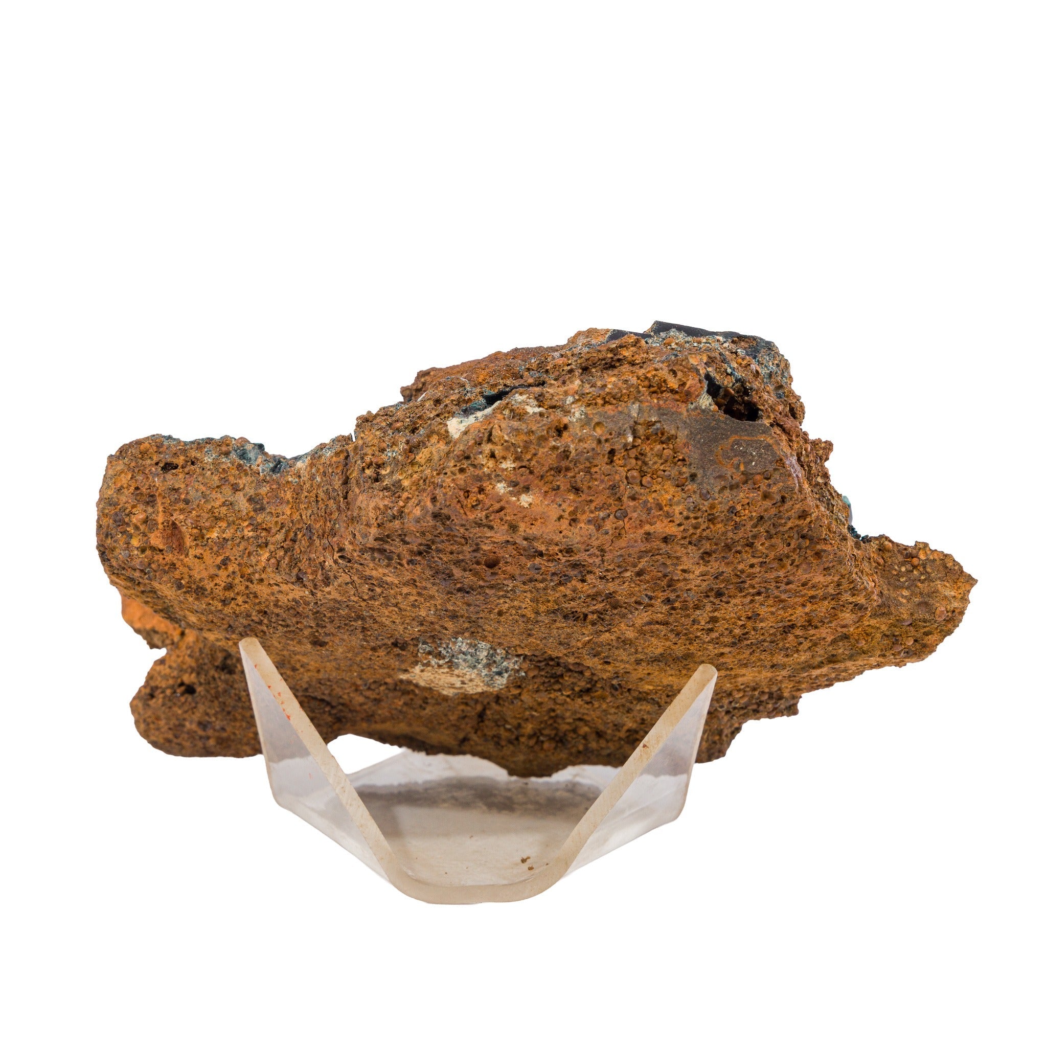 Reverse matrix view of Vivianite specimen