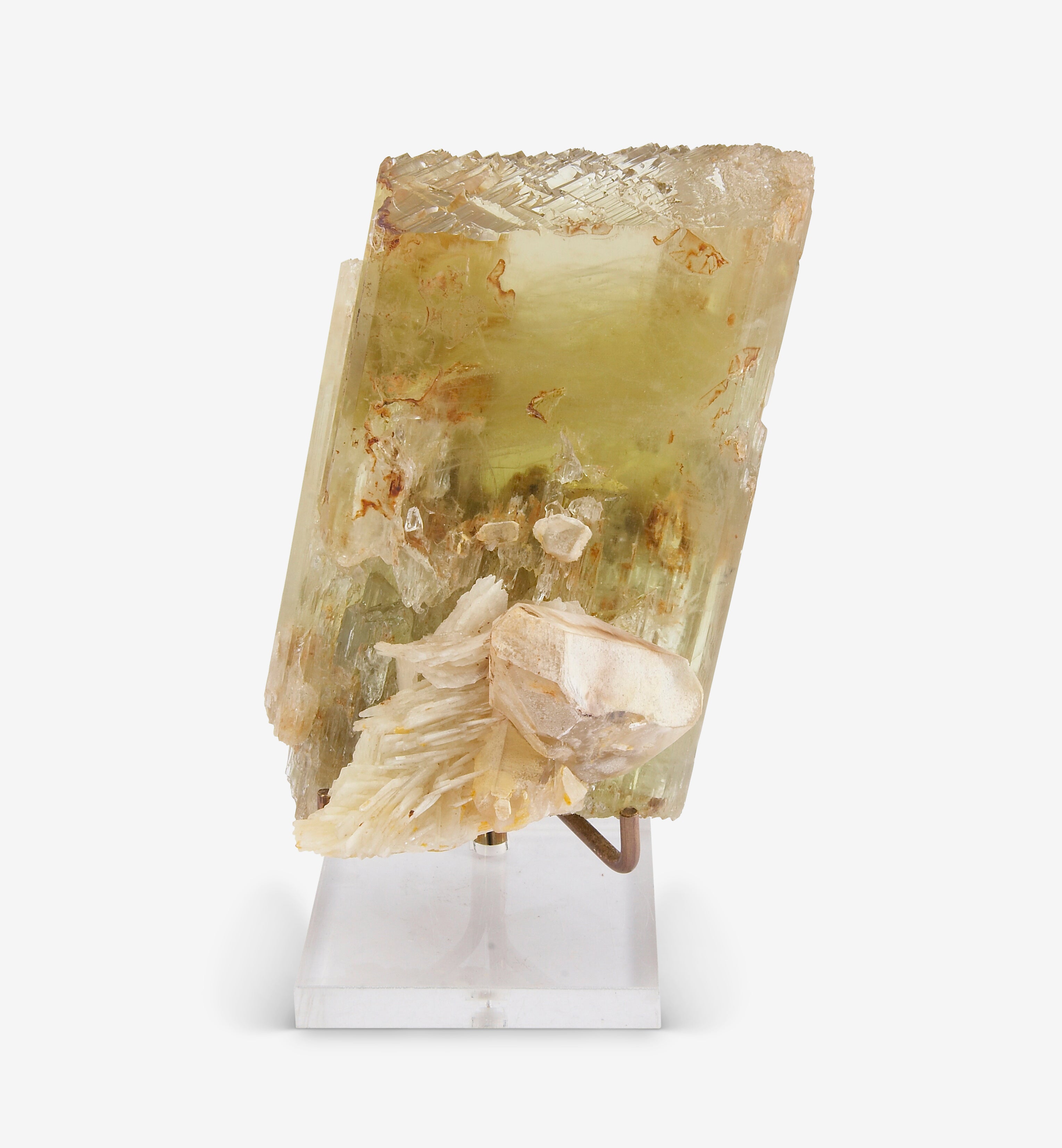 Spodumene Hiddenite 7.0 inch 5.09 lbs Natural Gem Crystal - MSCON-126 - Crystalarium