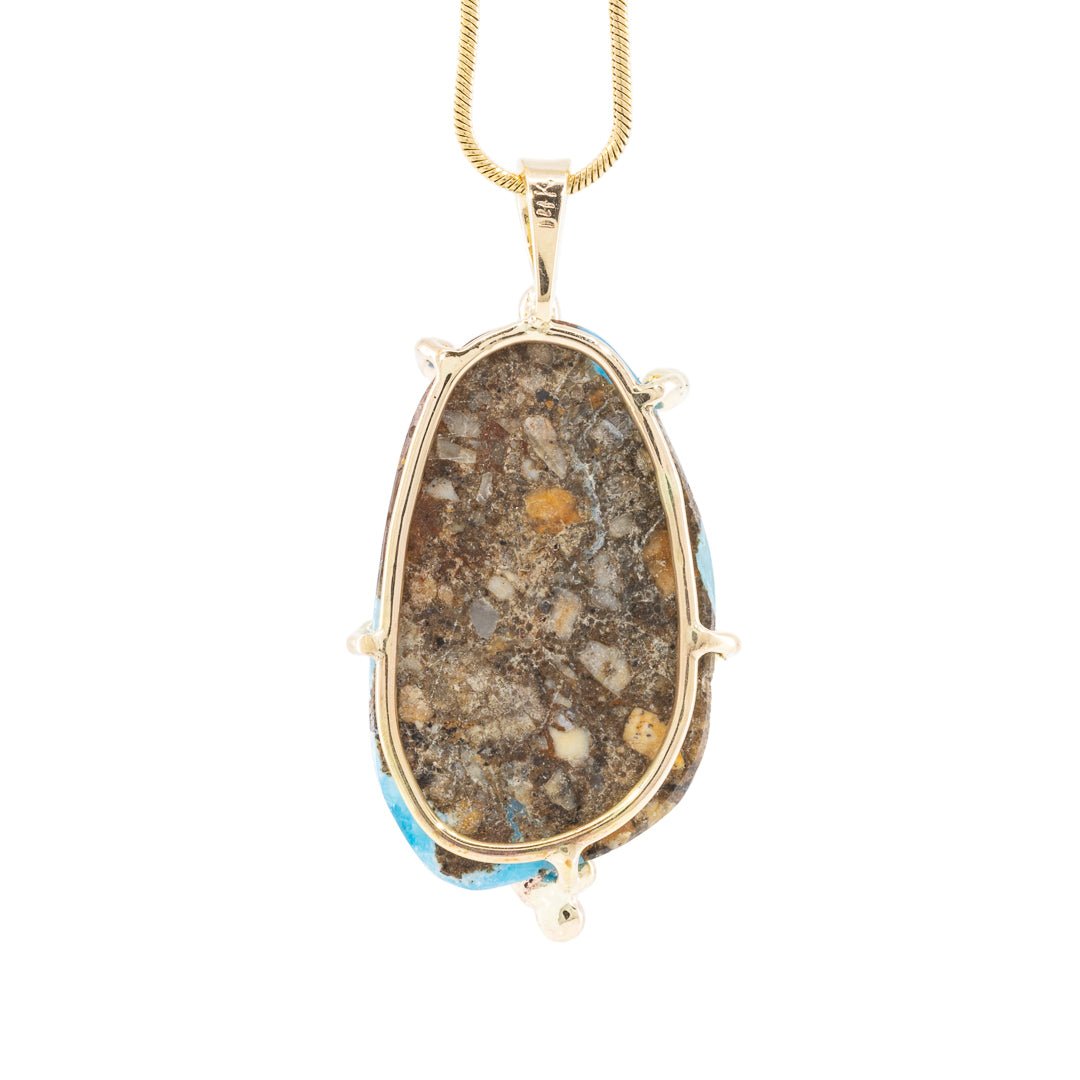 Adamite 27.08 Carat 14k Handcrafted Natural Crystal Pendant - LLO-041 - Crystalarium