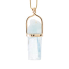 Aquamarine 26.07 Carat Natural Crystal 14k Handcrafted Twist Pendant - KKO-107 - Crystalarium