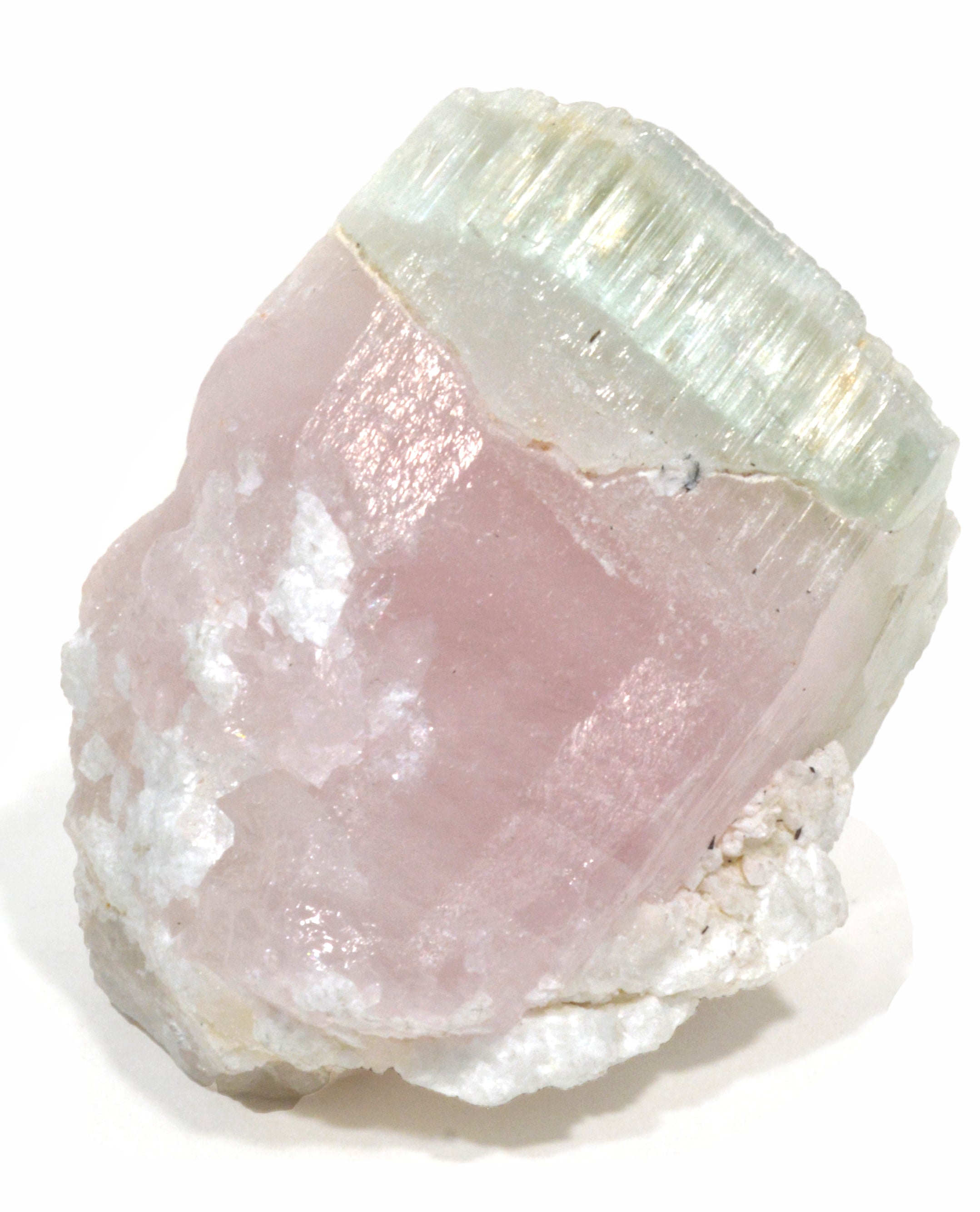 Bi-color Beryl Morganite and Aquamarine 80.5 gram 1.78 inch Natural Gem Crystal - Pakistan - CCX-523 - Crystalarium