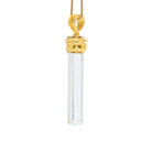 Aquamarine 15.47 Carat 22k Handcrafted Natural Crystal Pendant - KKO-211 - Crystalarium