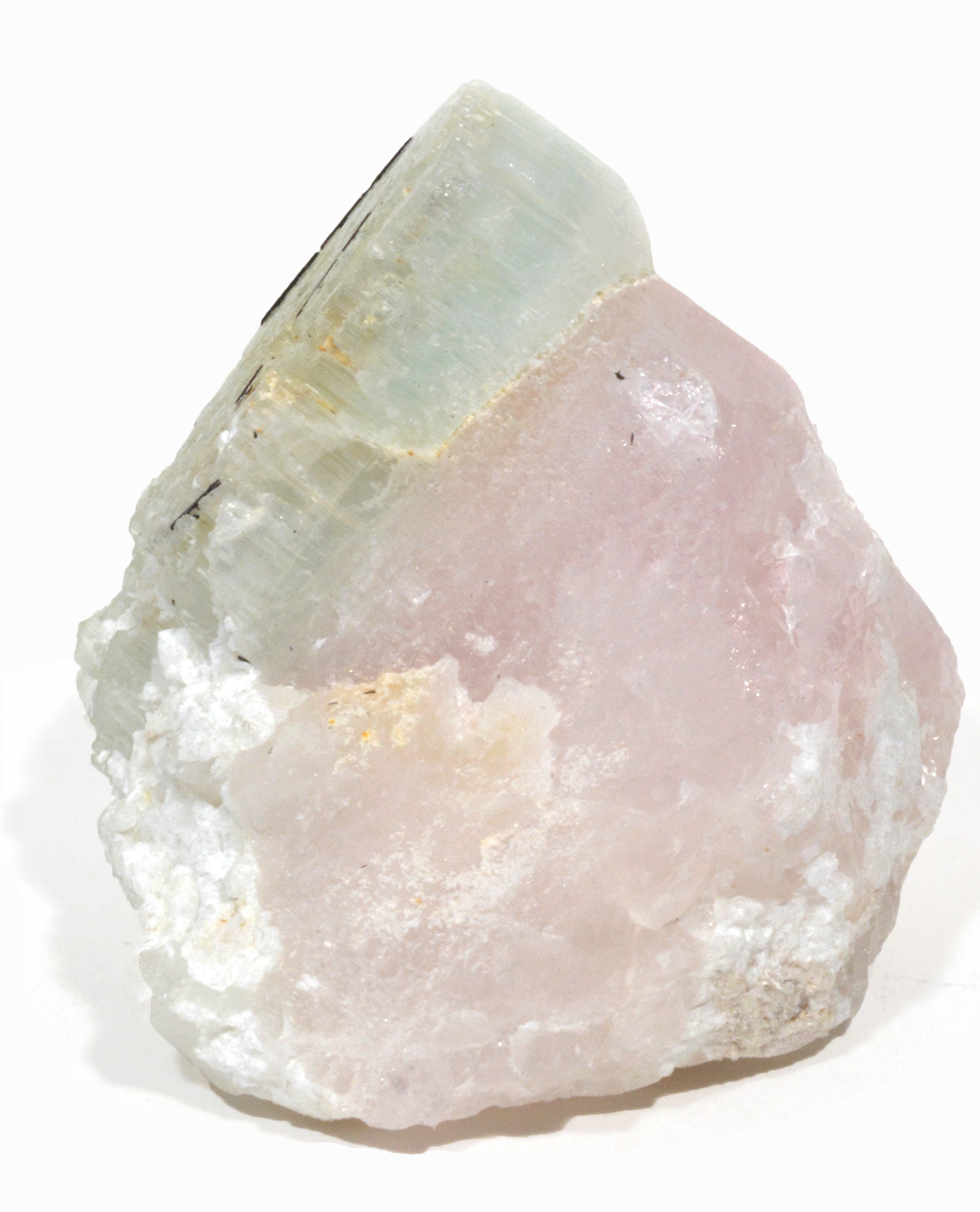 Bi-color Beryl Morganite and Aquamarine 80.5 gram 1.78 inch Natural Gem Crystal - Pakistan - CCX-523 - Crystalarium