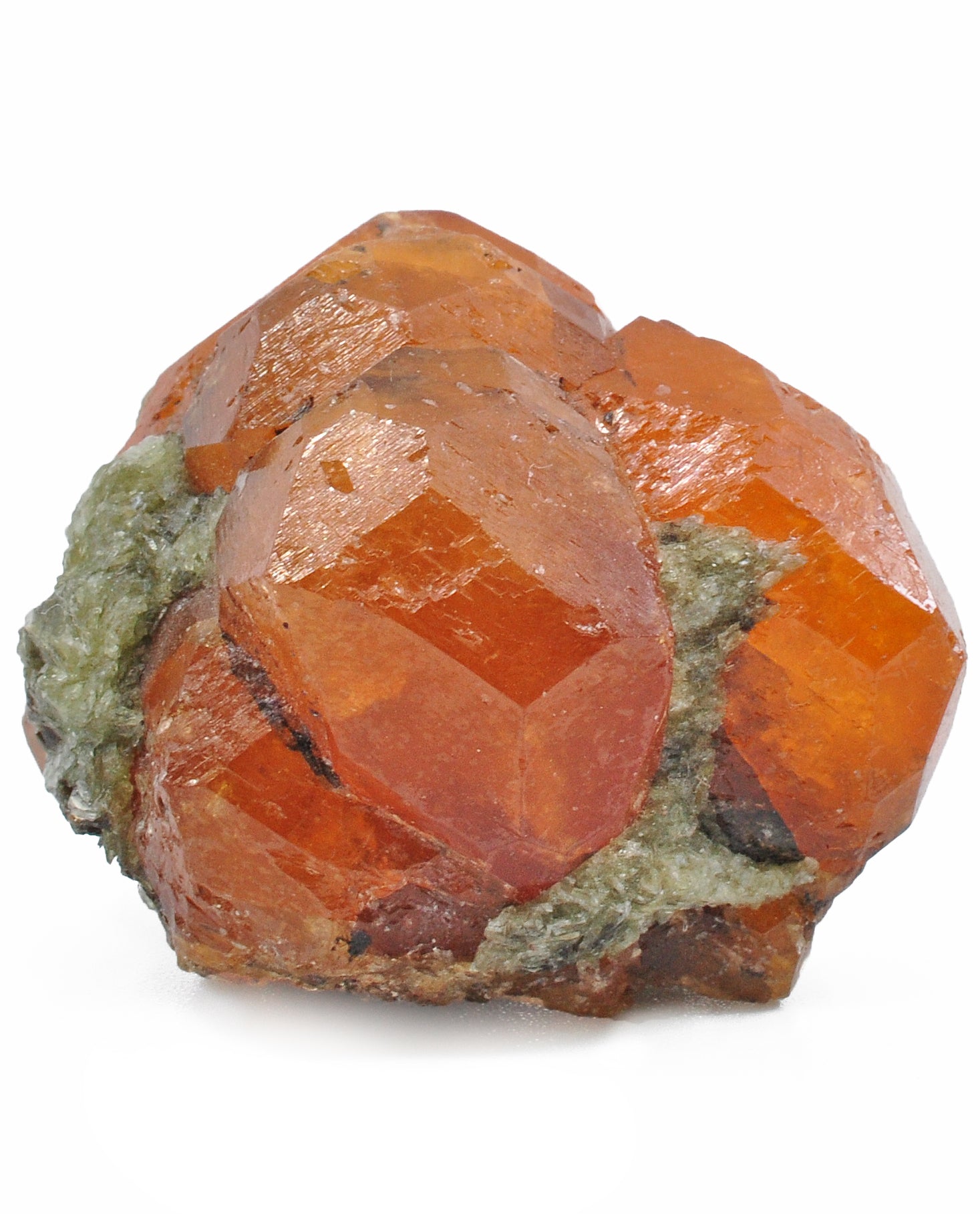 Spessartine Garnet 1.54 inch 50.7 gram in Matrix Natural Gem Crystal - Tanzania - DDX-262 - Crystalarium