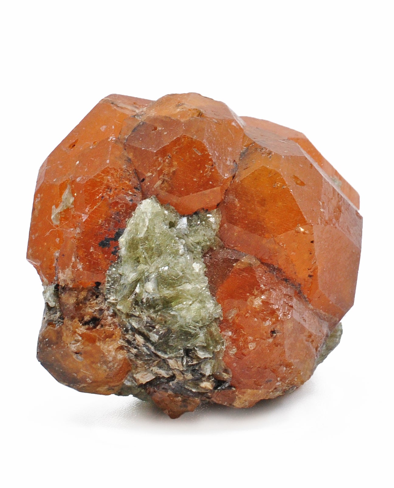 Spessartine Garnet 1.54 inch 50.7 gram in Matrix Natural Gem Crystal - Tanzania - DDX-262 - Crystalarium