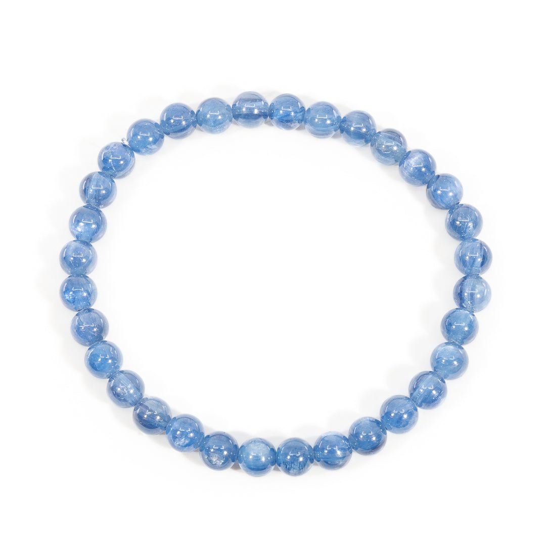 Kyanite 6mm Beaded Bracelet - JJW-033 - Crystalarium