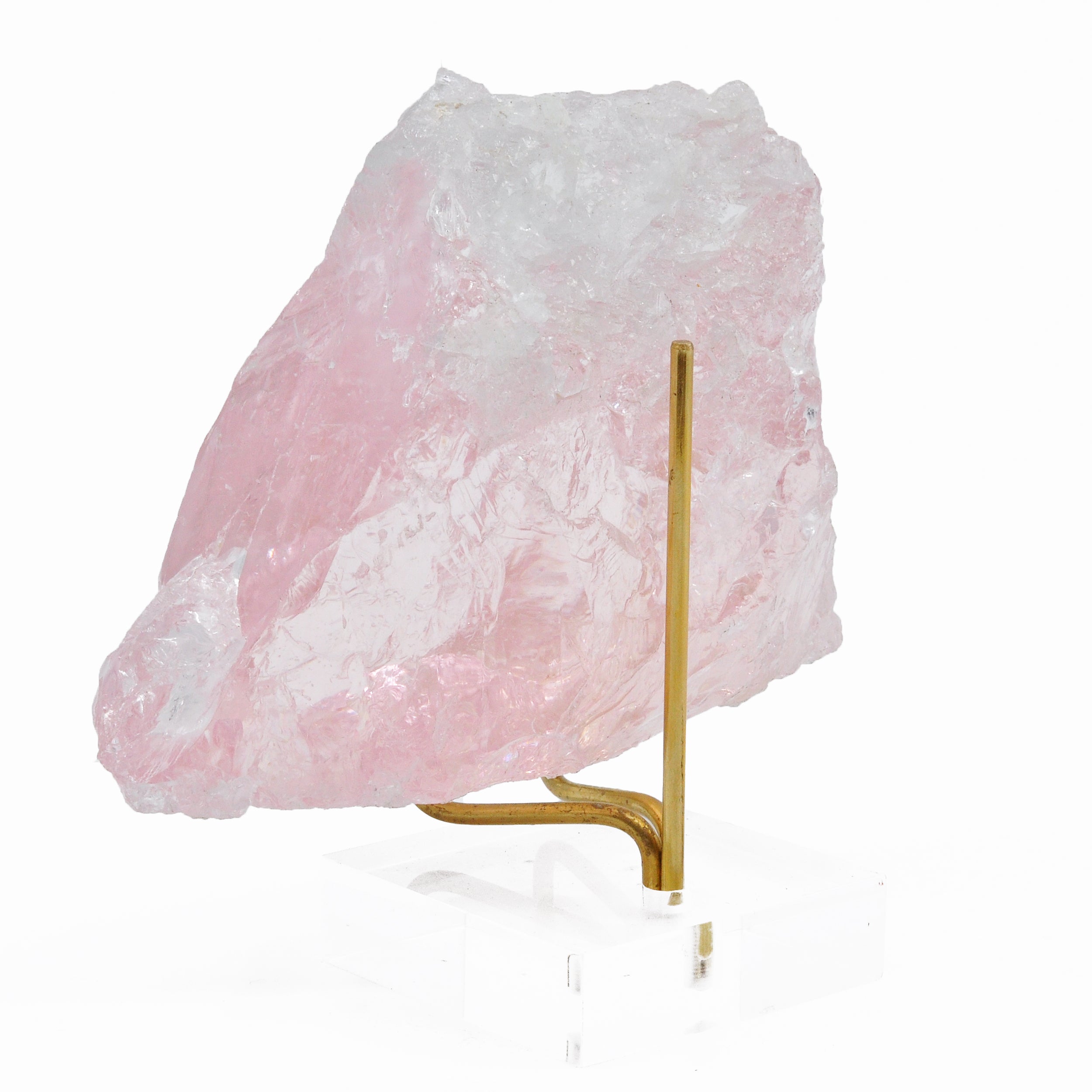 Morganite with Aquamarine 4 inch 369 gram Natural Gem Crystal - Brazil - MSCON-005 - Crystalarium