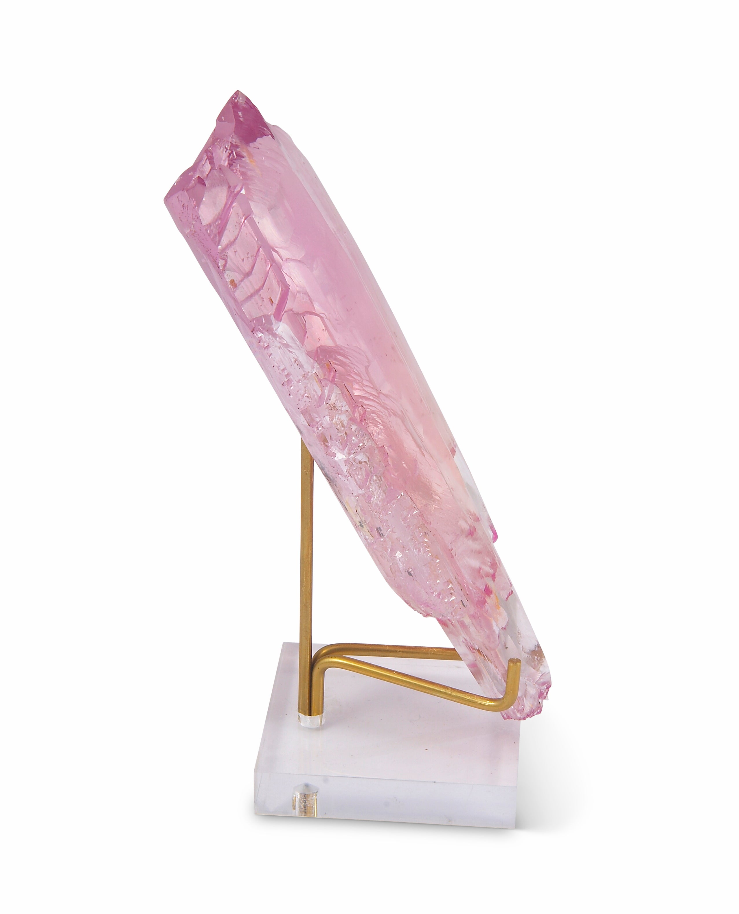 Kunzite 6.5 inch 1.1 lbs Natural Gem Crystal - Urucum Mine, Brazil - NX-325 - Crystalarium