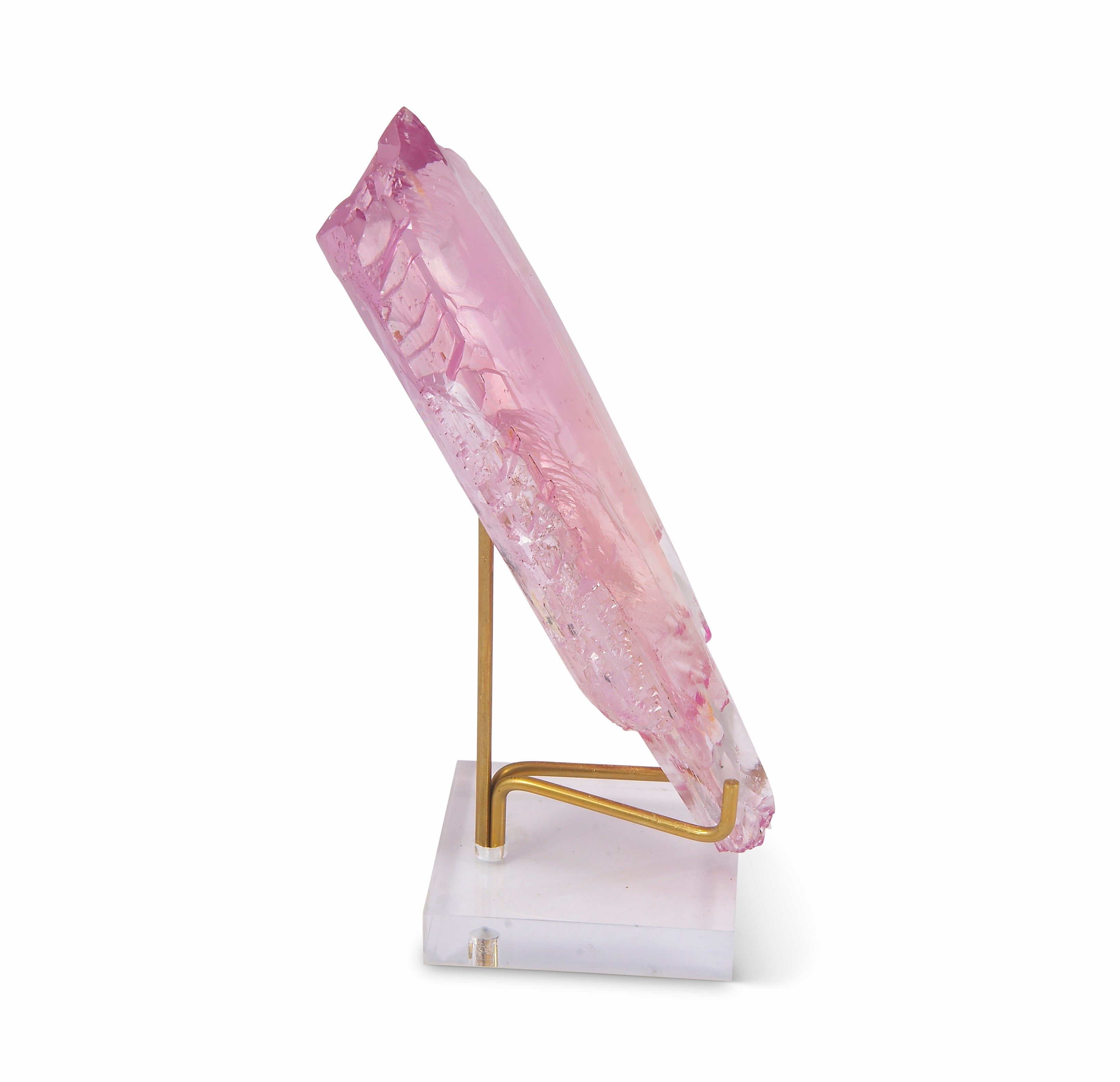 Kunzite 6.5 inch 1.1 lbs Natural Gem Crystal - Urucum Mine, Brazil - NX-325 - Crystalarium