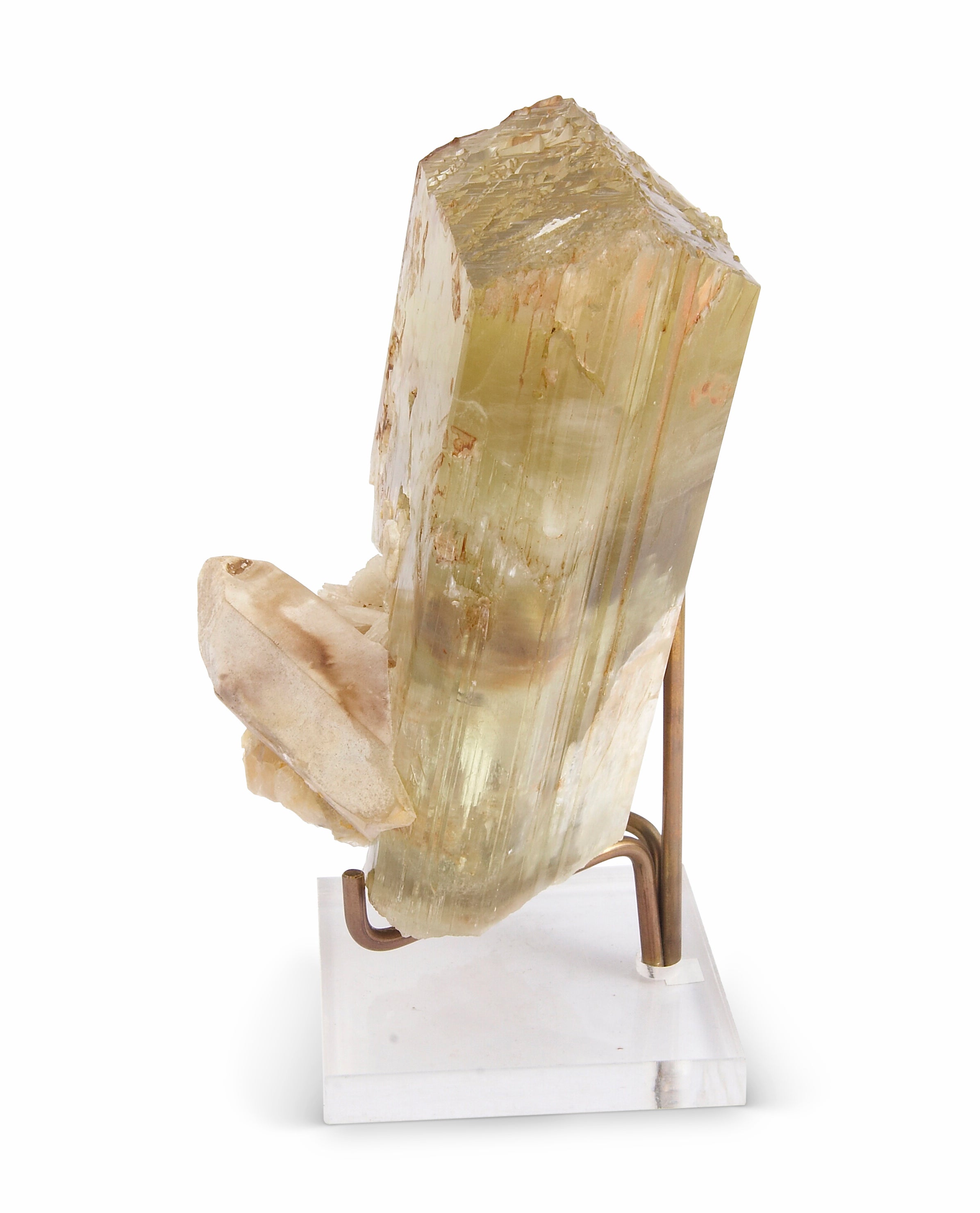 Spodumene Hiddenite 7.0 inch 5.09 lbs Natural Gem Crystal - MSCON-126 - Crystalarium