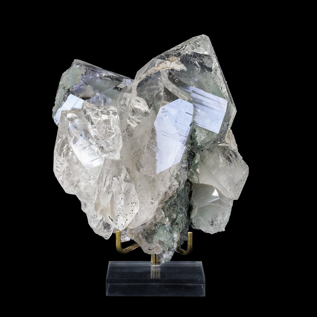 Quartz with Chlorite and Anatase 5.75 Inch 2.89lb Natural Crystal Cluster - Himalayan - JJX-348 - Crystalarium