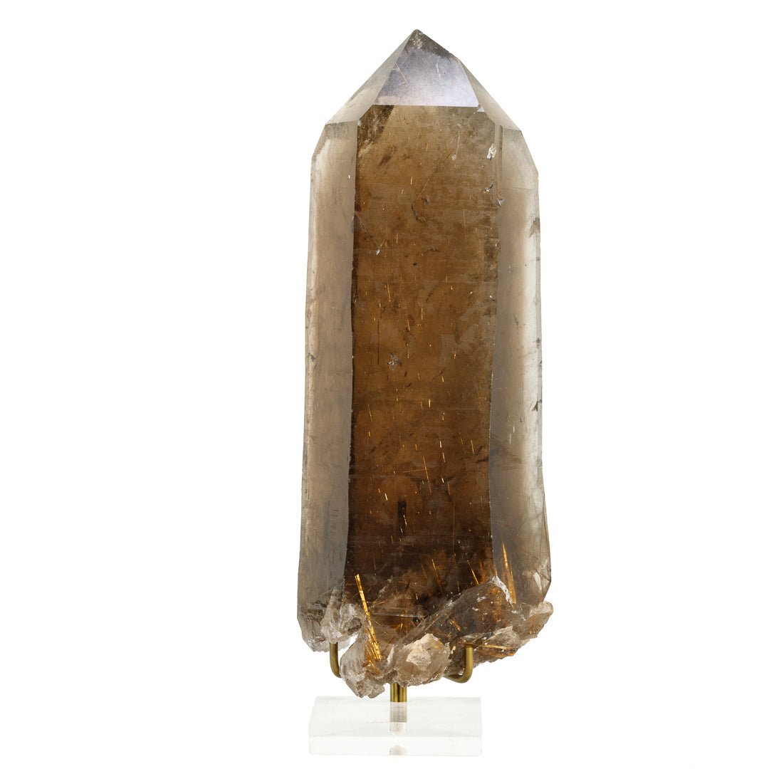 Rutilated Smoky Quartz 9.5 Inch 4.74lb Natural Crystal - Brazil - FFX-063 - Crystalarium