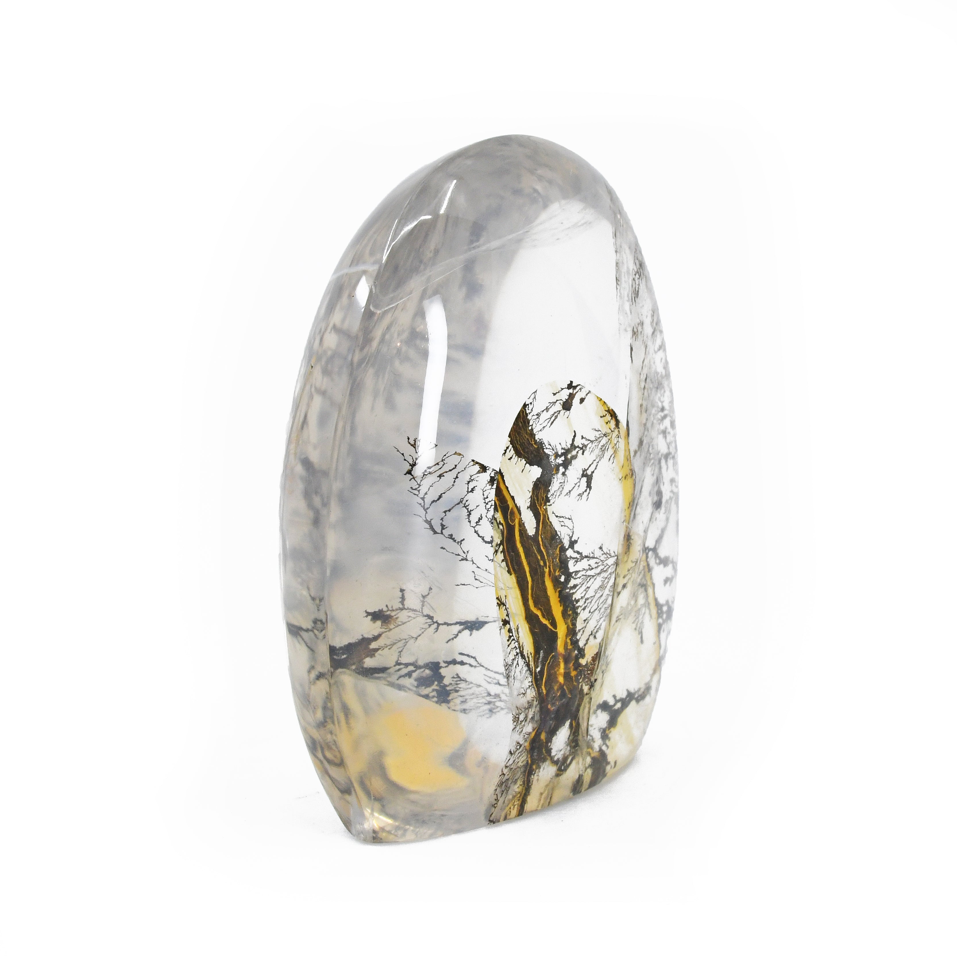 Dendritic Quartz with Iron 2.14 inch 82 grams Polished Crystal - MSCON-044 - Crystalarium