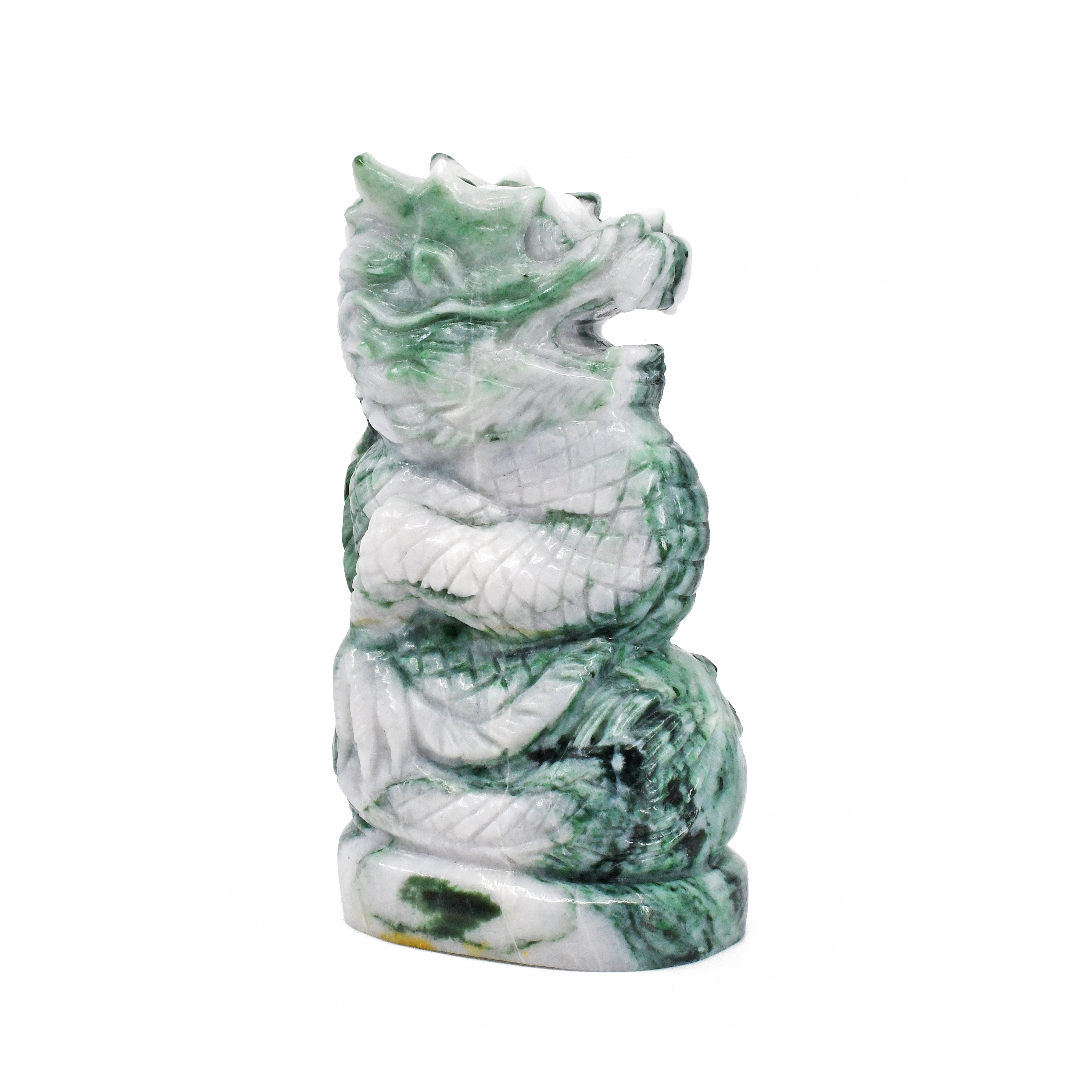 Jade 4.18 inch 0.94 lbs Carved Dragon - China - HHF-008 - Crystalarium