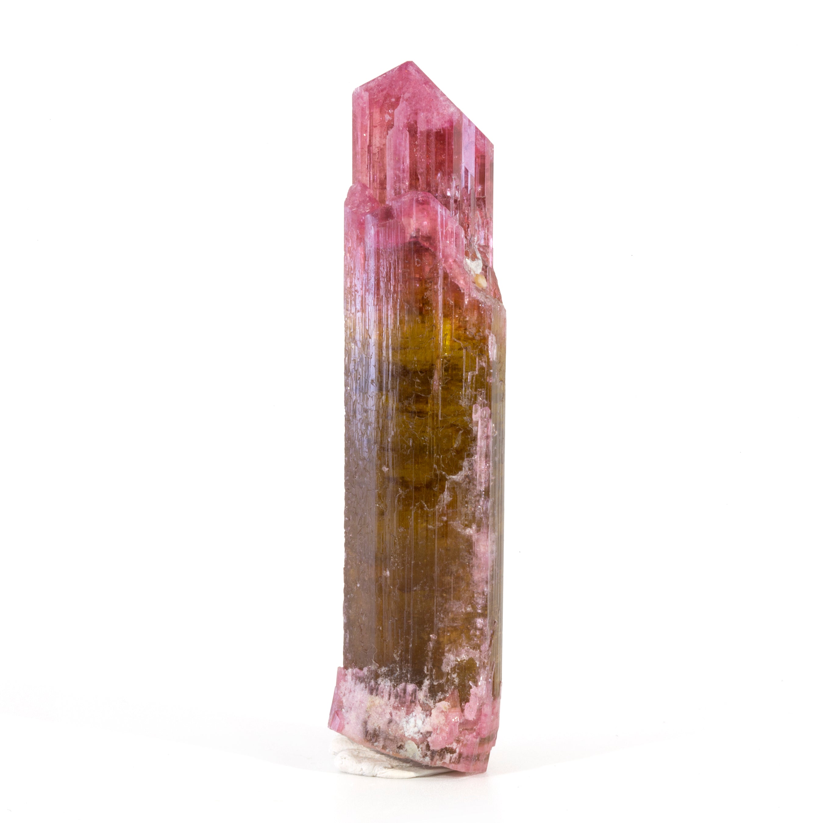 Bi-Color Pink and Green Tourmaline 31.8 gram Natural Crystal - Afghanistan - HHX-278 - Crystalarium