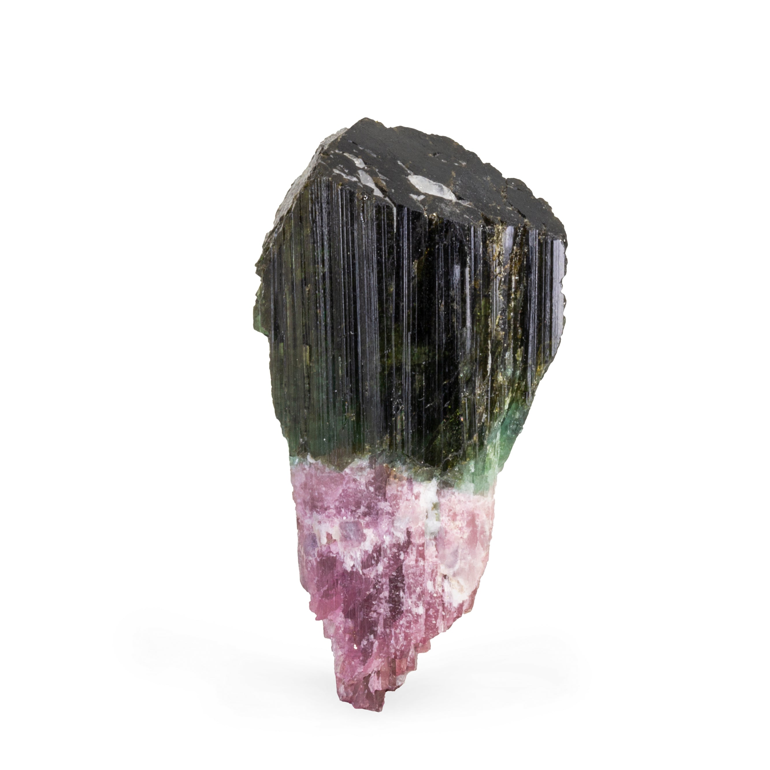 Bi-Color Pink and Green Tourmaline 1.86 inch 36.1 gram Natural Gem Crystal - Brazil - WX-010 - Crystalarium