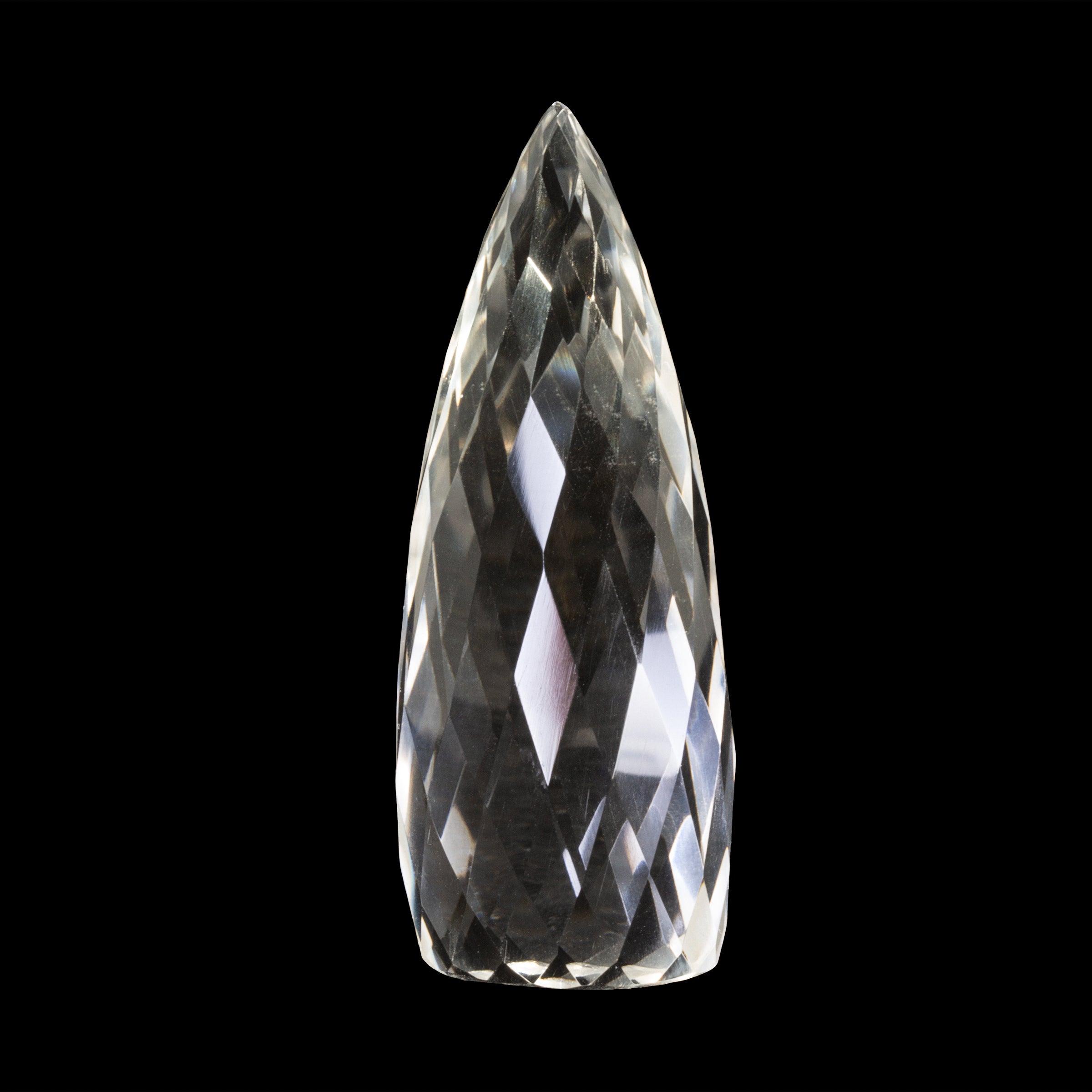 Clear Quartz 3 inch 96.7 gram Multi Faceted Polished Crystal - LH-005 - Crystalarium