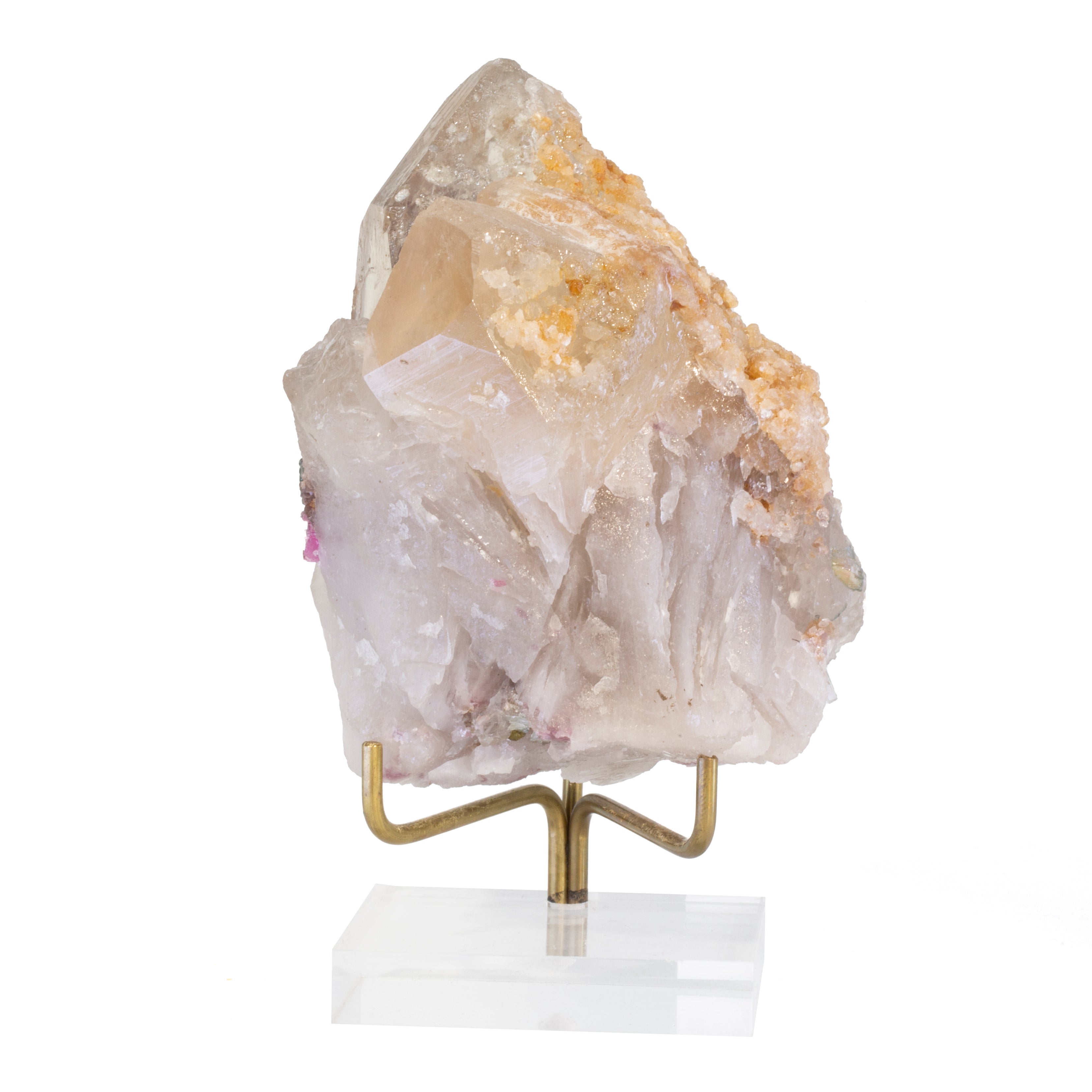 Citrine with Watermelon Tourmaline 4.34 inch 1.59 lb Natural Crystal Specimen - Brazil - GGX-260 - Crystalarium