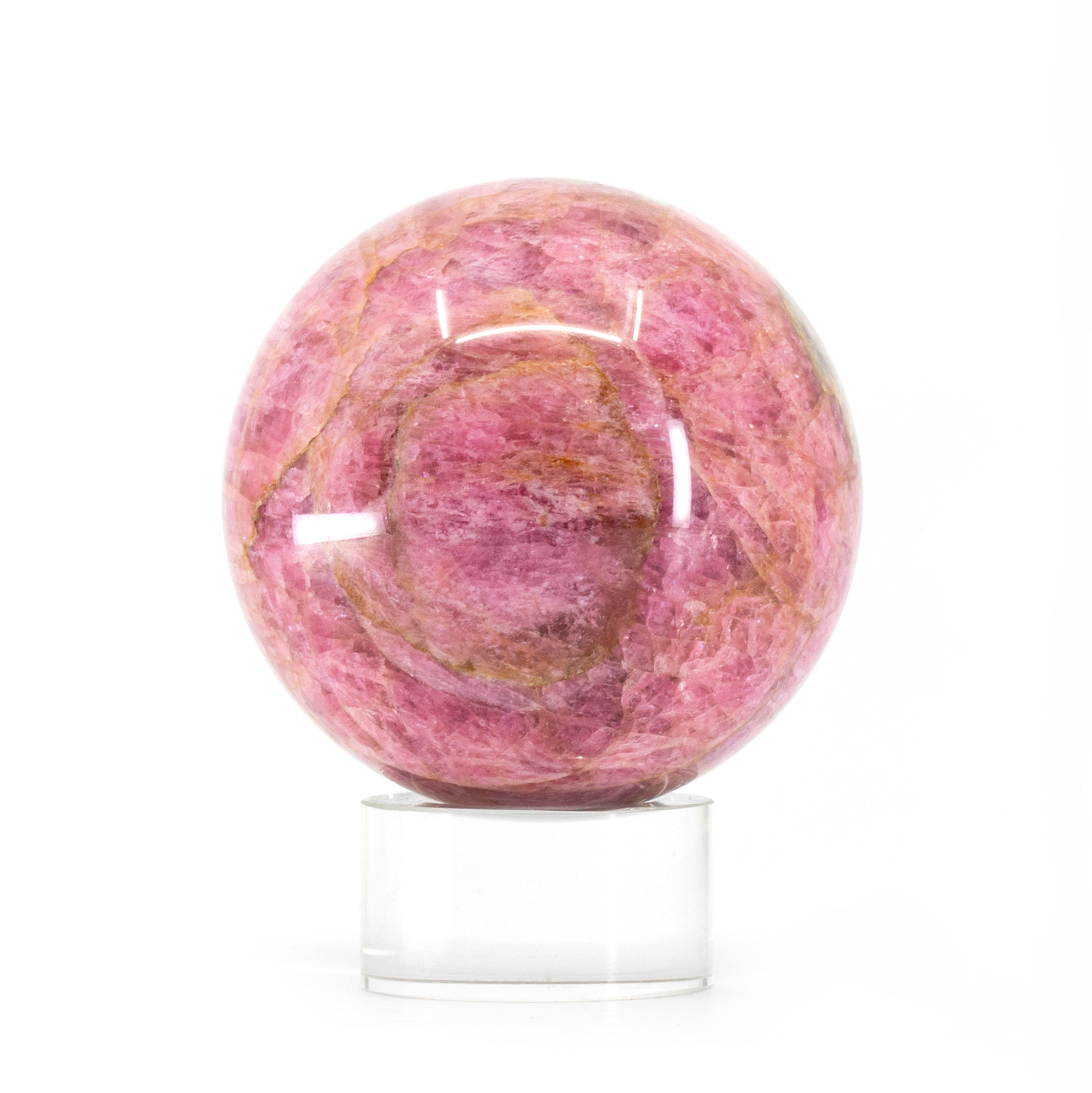 Pink Tourmaline 2.6 inch Polished Crystal Sphere - Russia - FFL-158 - Crystalarium