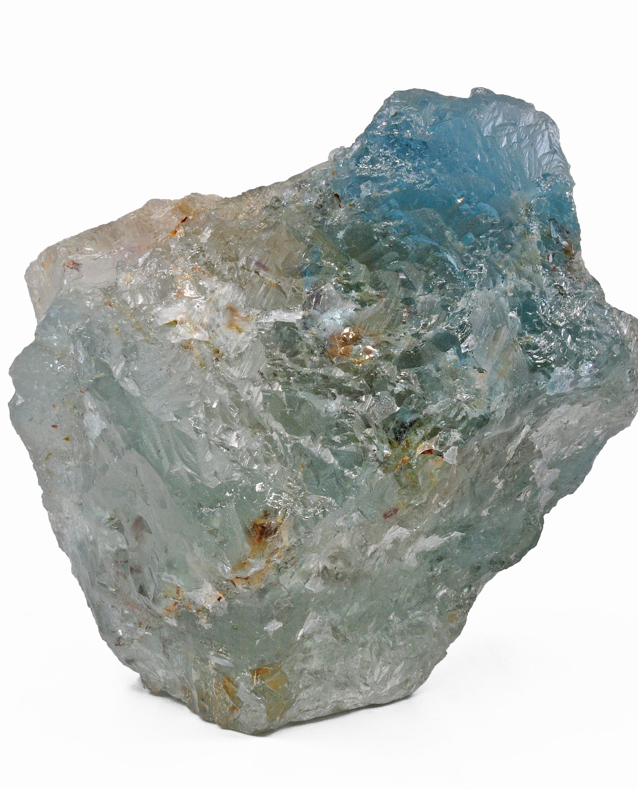 Large Blue Topaz 7.8 inch 13.3 lbs Natural Gem Crystal - Brazil - CCX-263 - Crystalarium