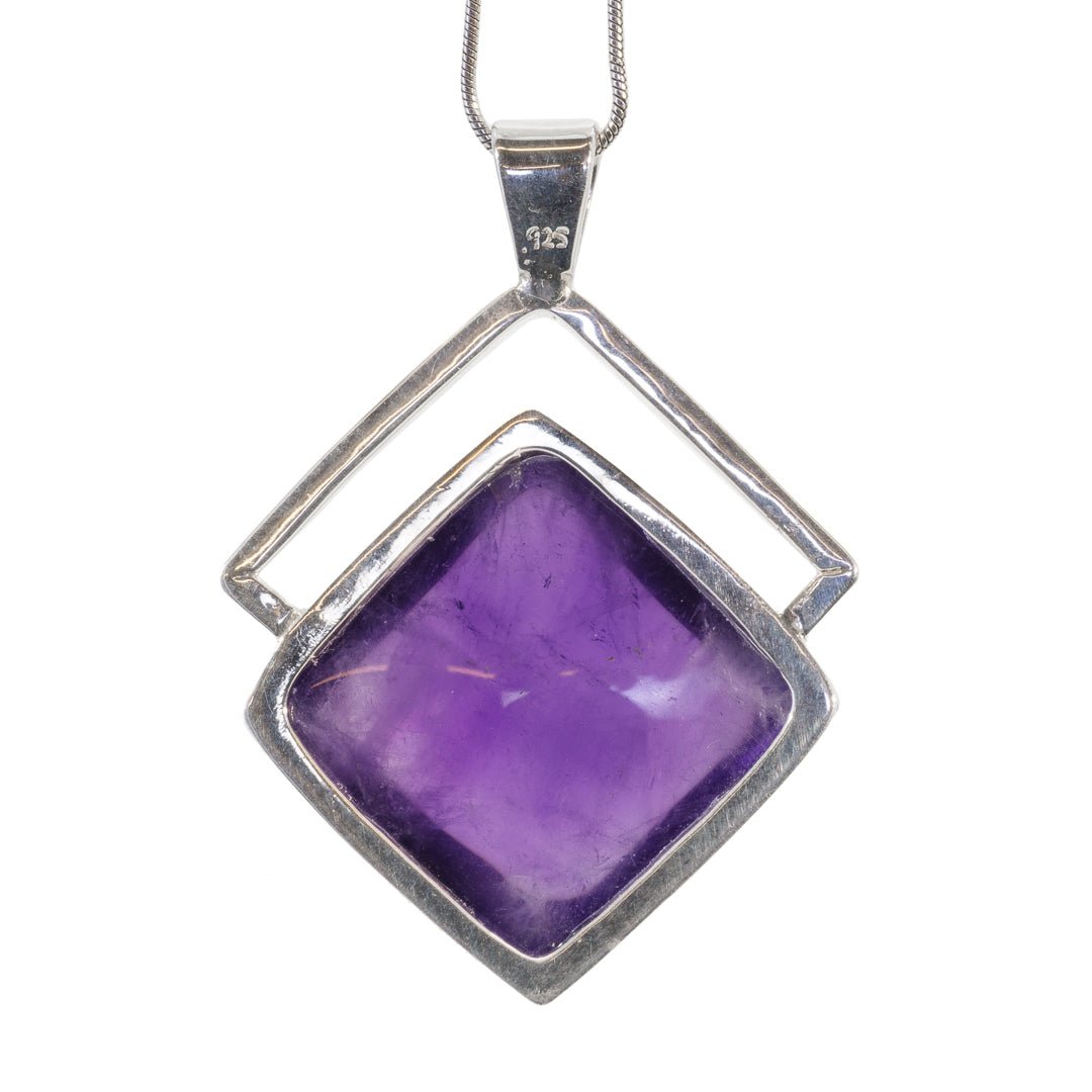 Amethyst 44.56 Carat Handcrafted Sterling Silver Gemstone Pendant - KKO-011 - Crystalarium