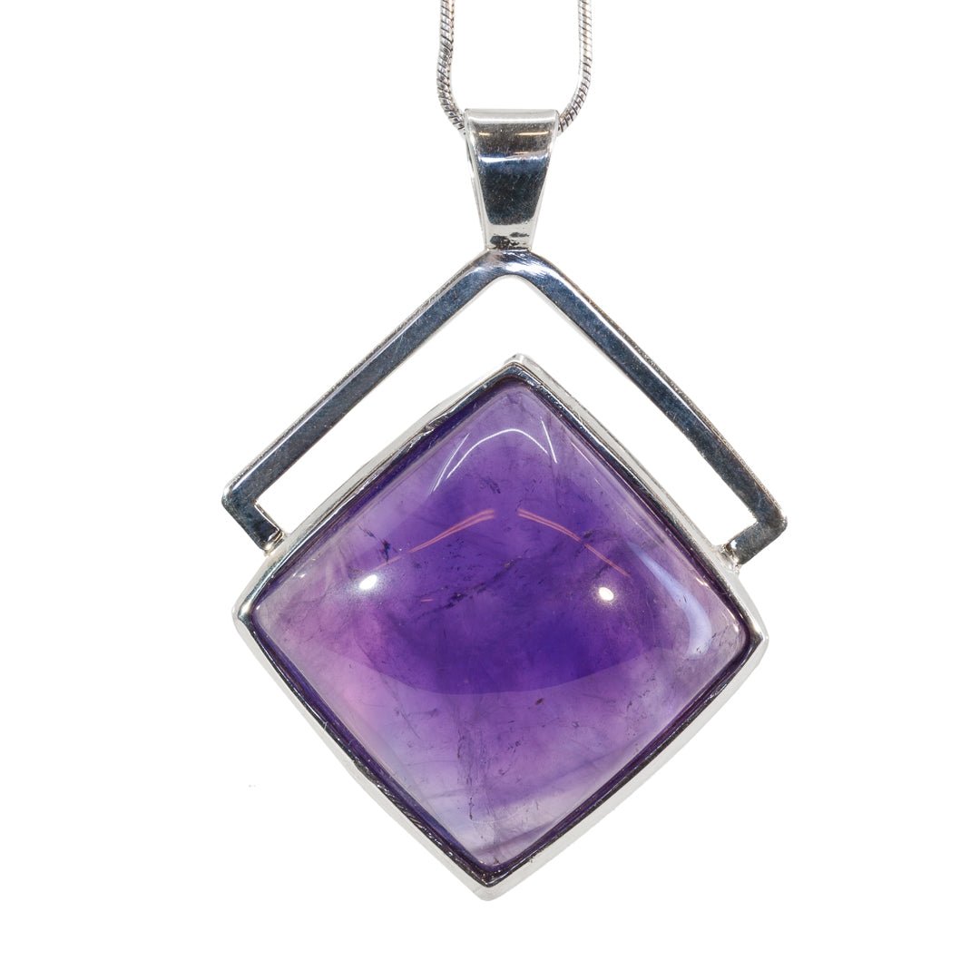 Amethyst 44.56 Carat Handcrafted Sterling Silver Gemstone Pendant - KKO-011 - Crystalarium