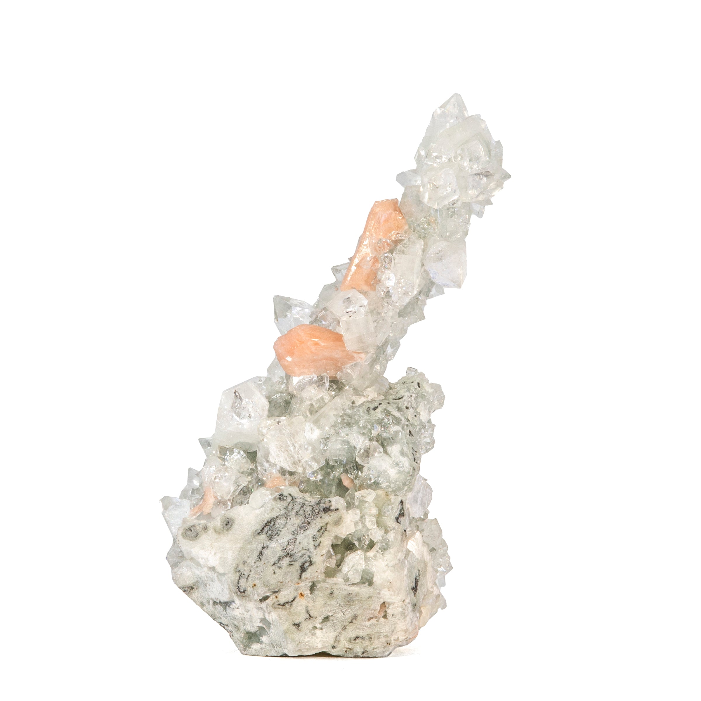 Apophyllite with Stilbite 8.5 Inch 2lb Natural Crystal - India - JJX-261 - Crystalarium