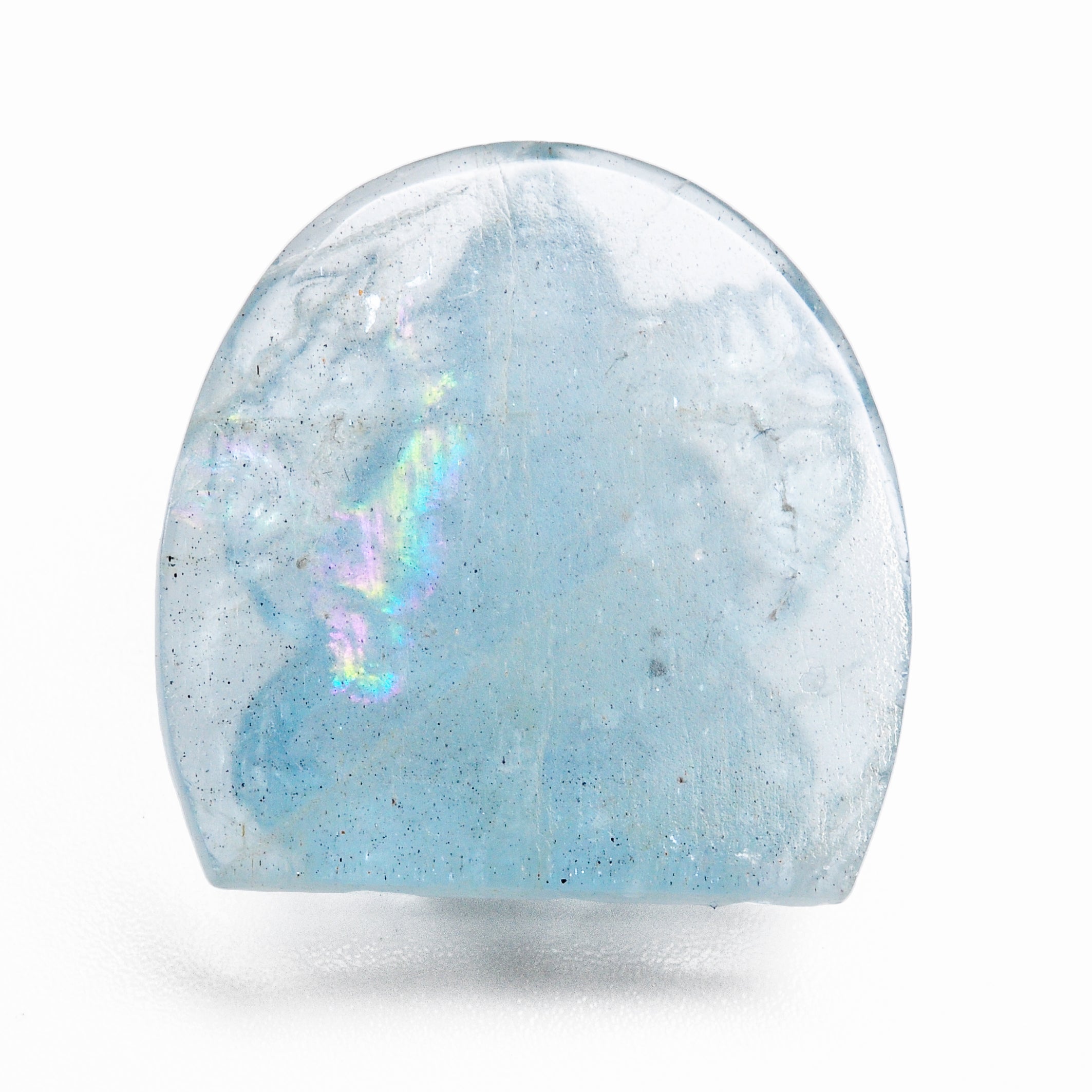 Aquamarine Carved Gemstone Ganesh - ZF-005 - Crystalarium