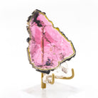 Liddicoatite Tourmaline 2.67 inch 16.4 gram Gem Crystal Slice - Madagascar - BBV-033A - Crystalarium