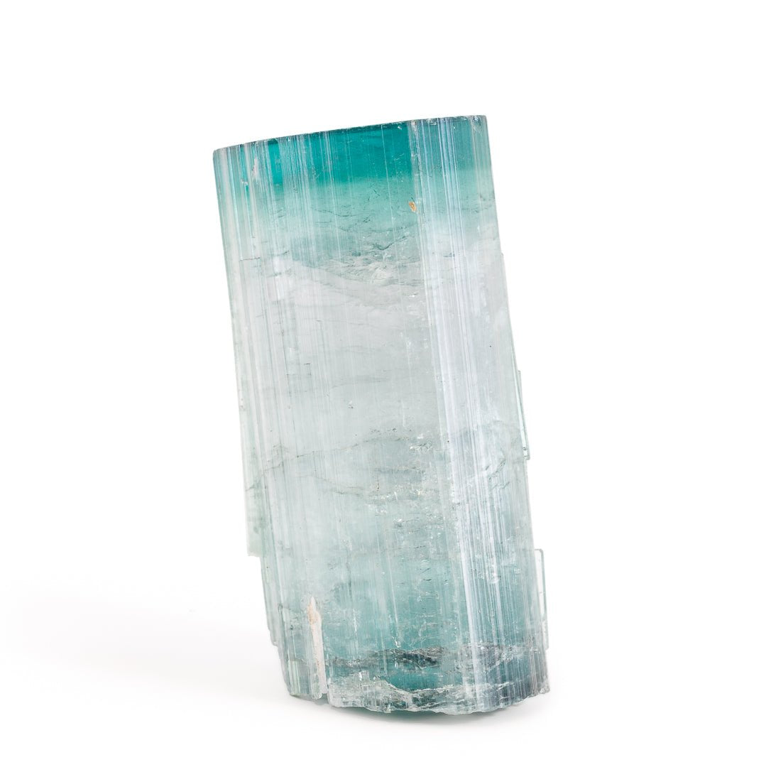 Bi-color Blue Tourmaline 99.2 gram 2.37 inch Natural Gem Crystal - Majid, Pakistan - EEX-227 - Crystalarium