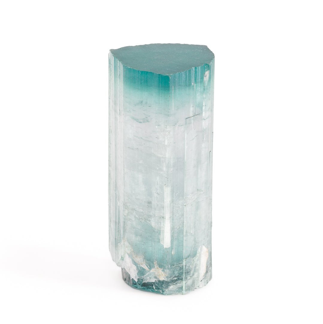 Bi-color Blue Tourmaline 99.2 gram 2.37 inch Natural Gem Crystal - Majid, Pakistan - EEX-227 - Crystalarium