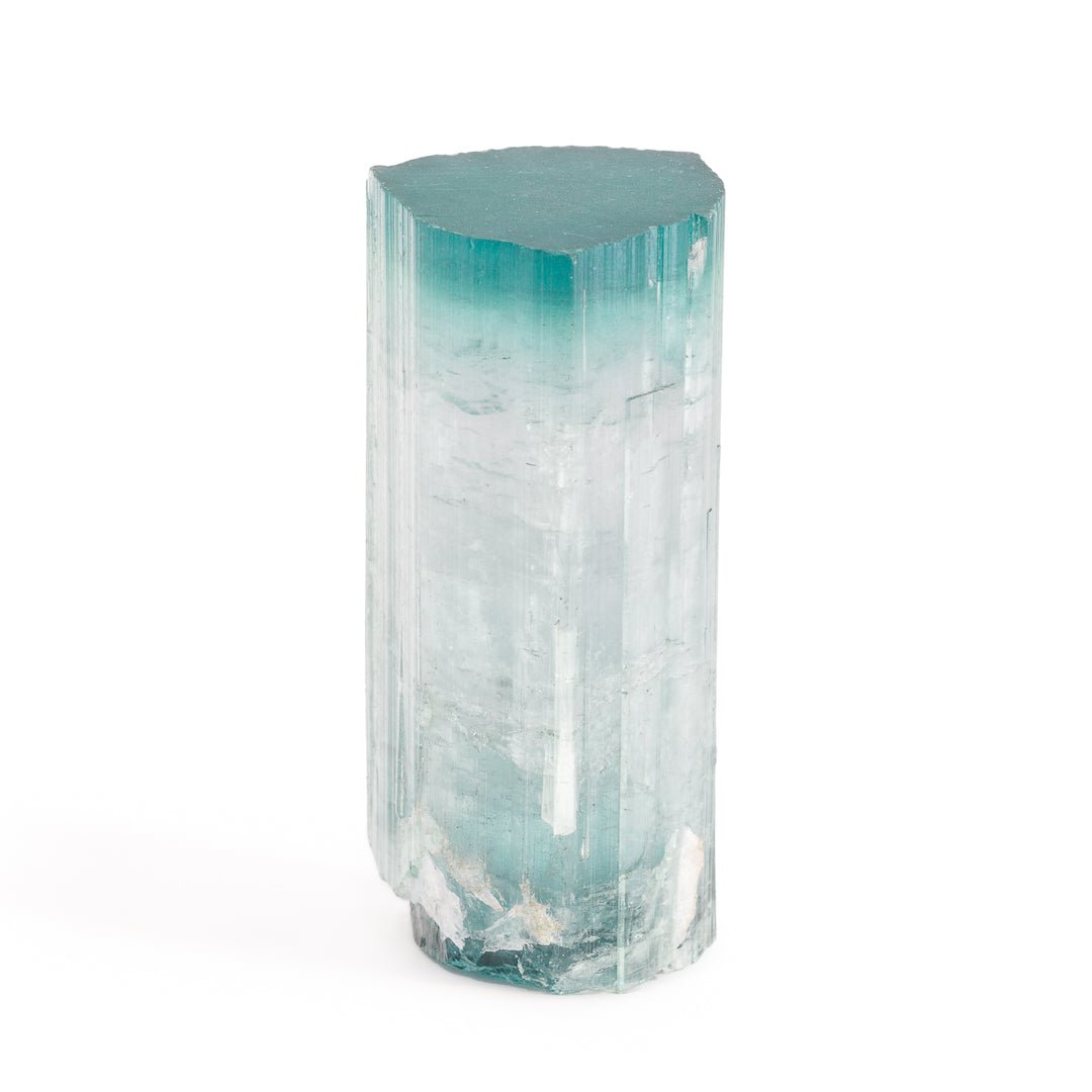 Bi-color Blue Tourmaline 99.2 gram 2.37 inch Natural Gem Crystal - Majid, Pakistan - EEX-227 - Crystalarium