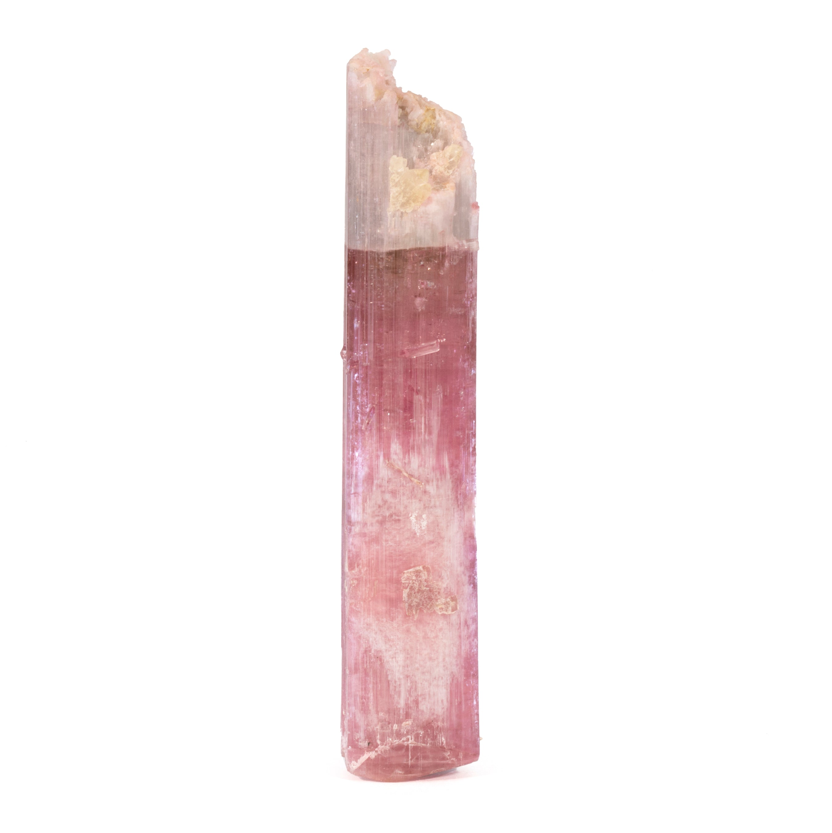 Cat's Eye Pink Tourmaline 69.4 grams 3.8 inch Natural Crystal - Himalaya Mine, San Diego, California, USA - JJX-003 - Crystalarium