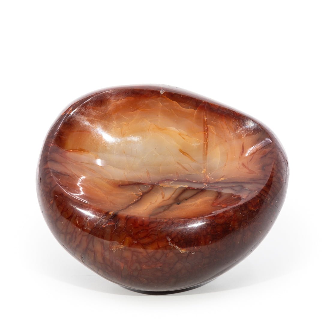 Carnelian 4.7 inch 2.1 lb Polished Crystal Dish - Madagascar - JJR-017 - Crystalarium