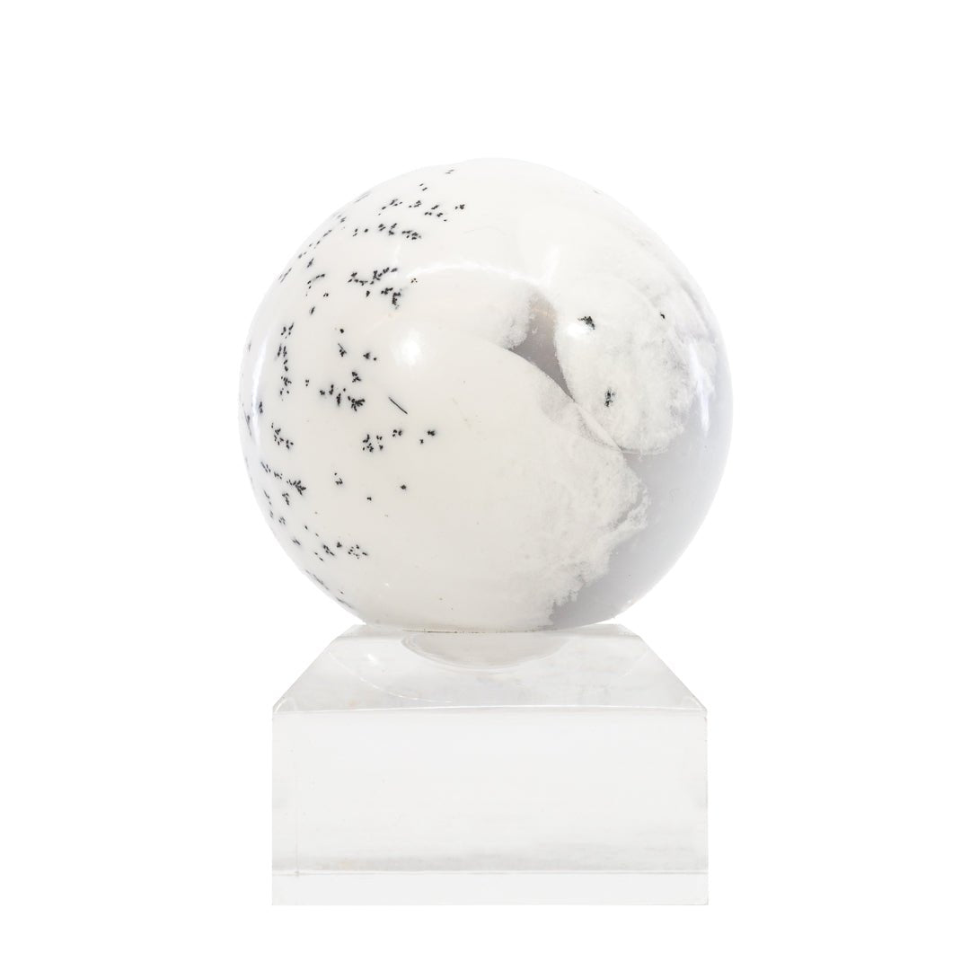 Dendritic Agate 1.8 Inch 122.7 Gram Polished Crystal Sphere - KKL-118B - Crystalarium