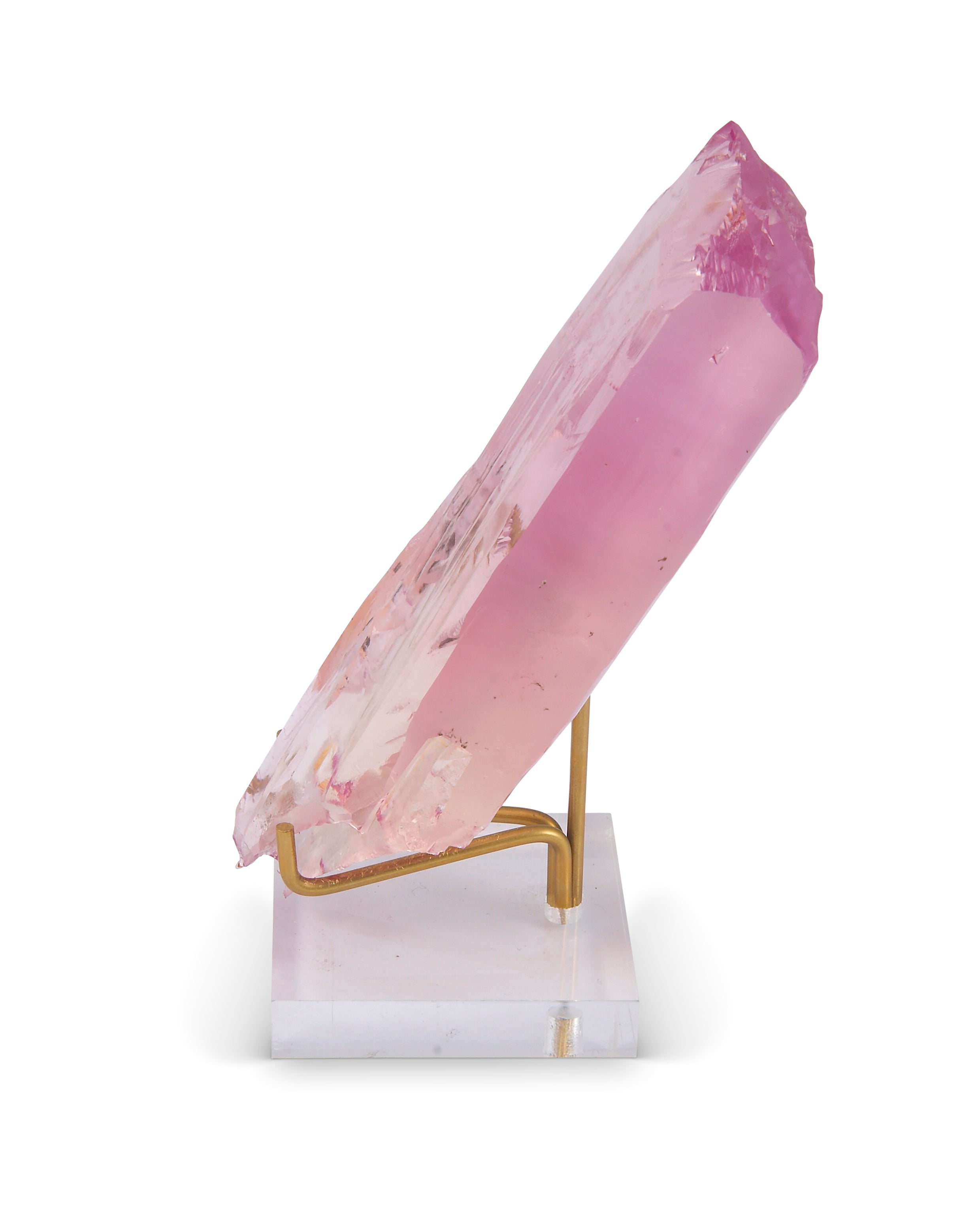 Kunzite 6.5 inch 1.1 lbs Natural Gem Crystal - Urucum Mine, Brazil - NX-325 - Crystalarium