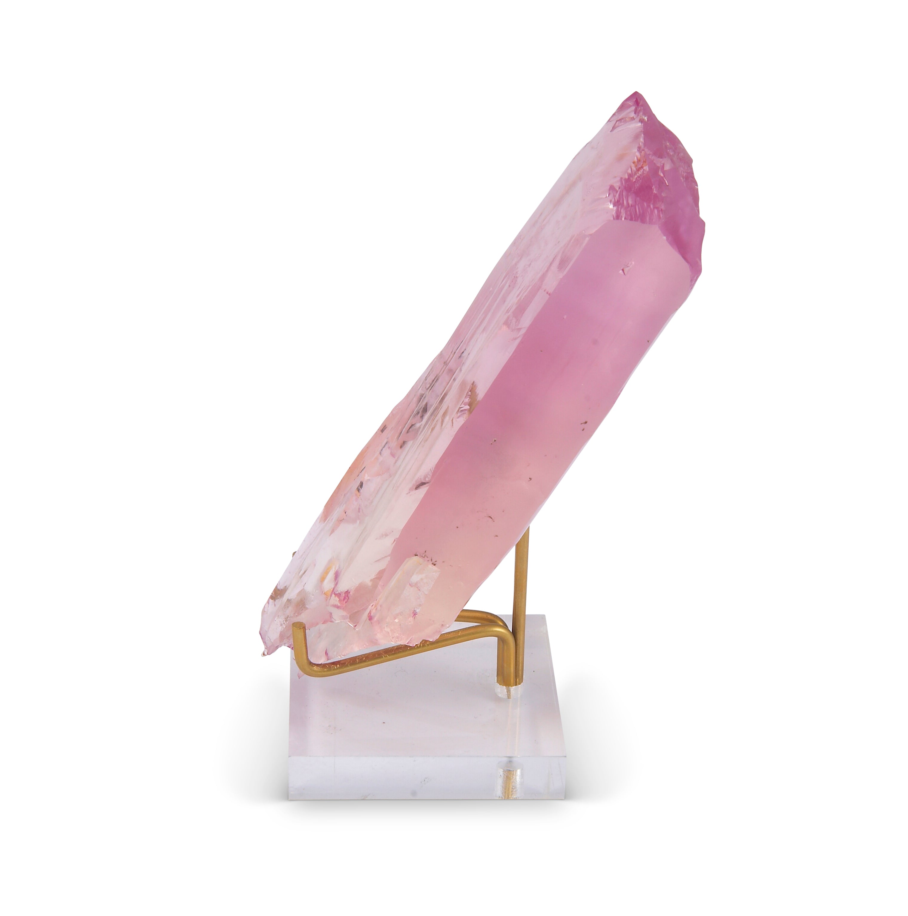 Kunzite 6.5 inch 1.1 lbs Natural Gem Crystal - Urucum Mine, Brazil - NX-325 - Crystalarium