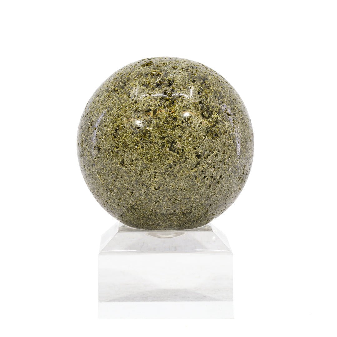 Epidote 1.98 in 215.4gr Polished Crystal Sphere - KKL-125B - Crystalarium