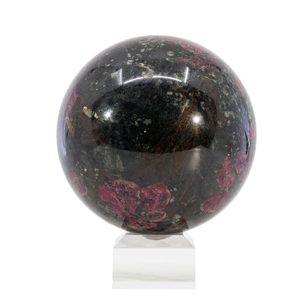 Eudialyte 3.55 inch 2.65 lb Polished Crystal Sphere - Russia - CCL-037 - Crystalarium