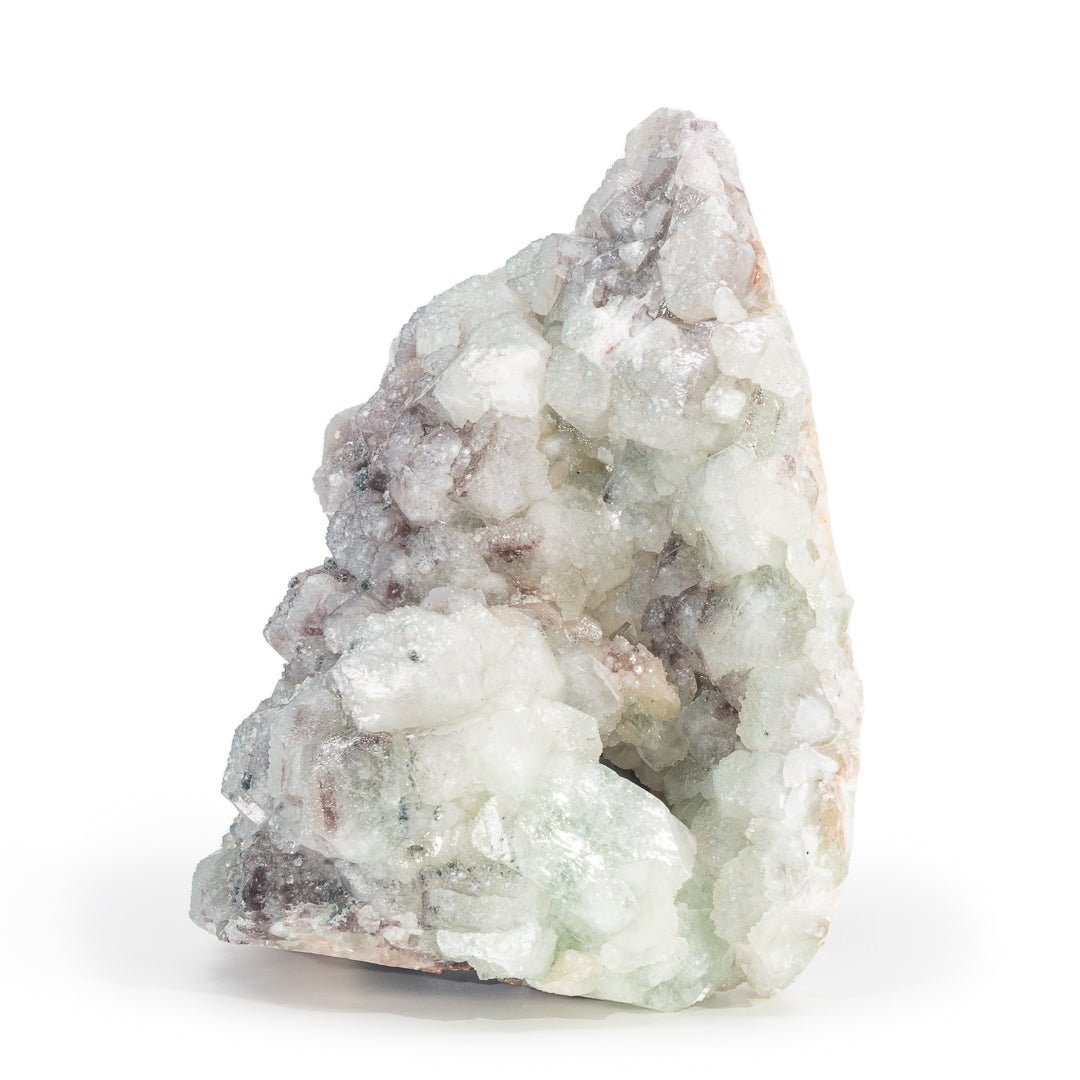 Green Apophyllite with Stilbite 7.9 Inch 6.4lb Natural Crystal Specimen - India - KKX-420 - Crystalarium