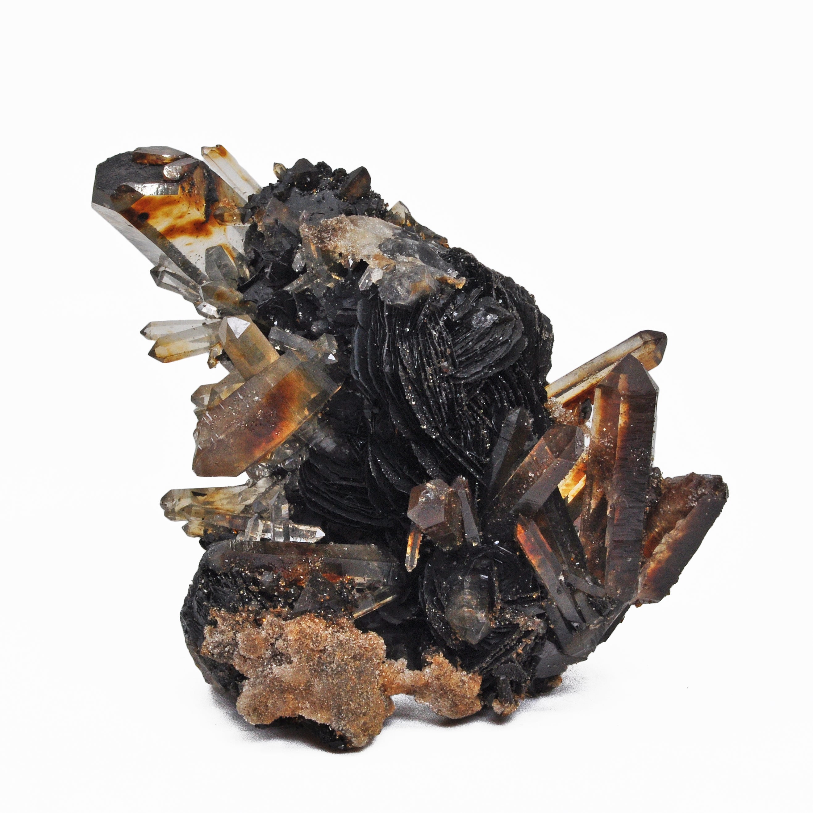 Quartz with Iron and Hematite 4 inch 1.1 lbs Natural Crystal Cluster - China - UX-306 - Crystalarium