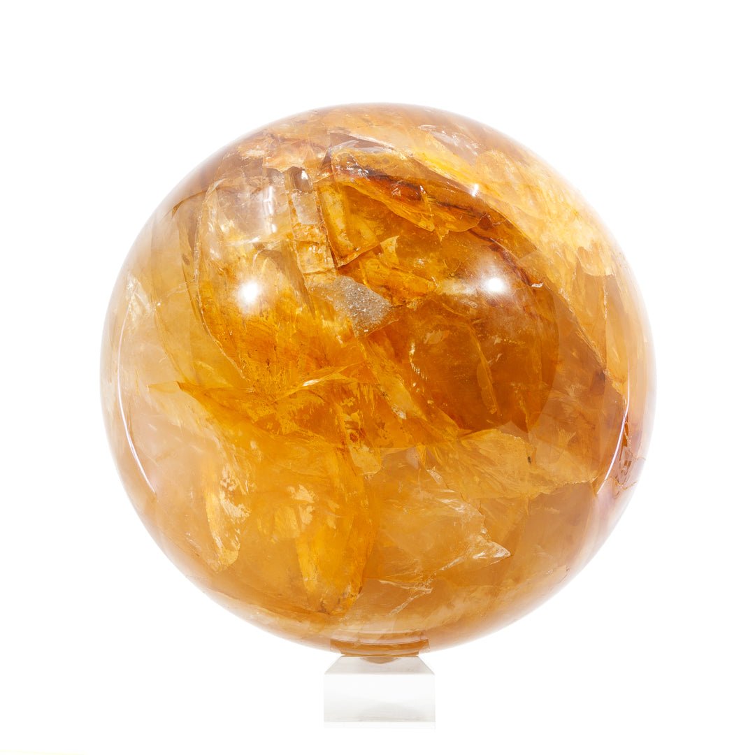 Iron in Quartz "Hematoid" 7.8 Inch 20.5lb Polished Crystal Sphere - Brazil - KKL-132 - Crystalarium