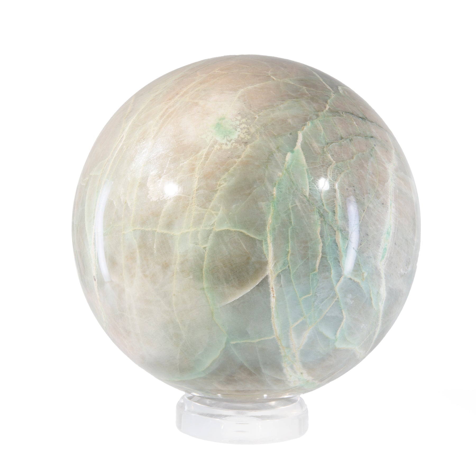 Garnierite 7.5 inch 22.42lb Polished Crystal Sphere - Madagascar - HHL-059 - Crystalarium