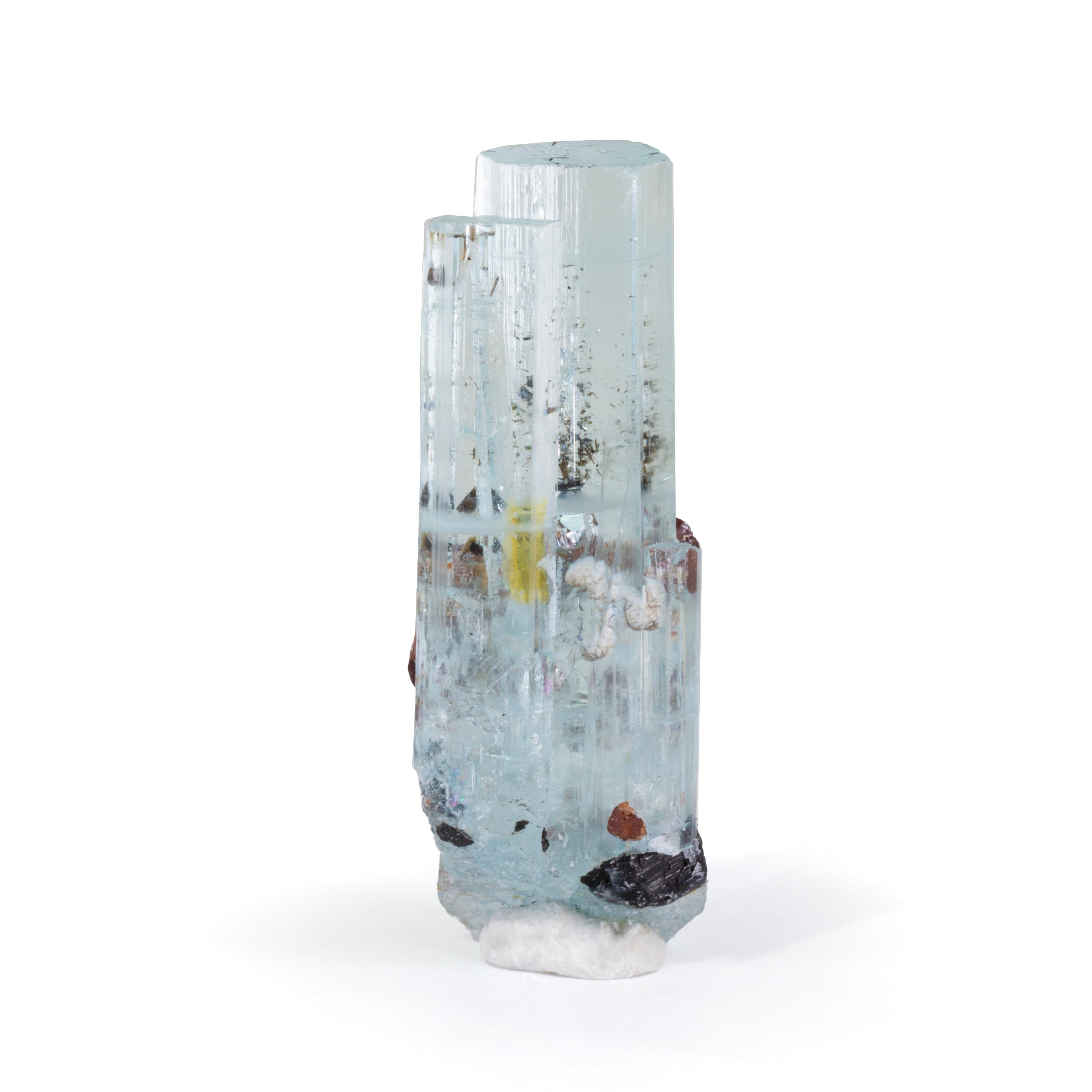 Aquamarine with Spessartine Garnet 58.64mm 123 carat Natural Crystal - Pakistan - HHX-218 - Crystalarium