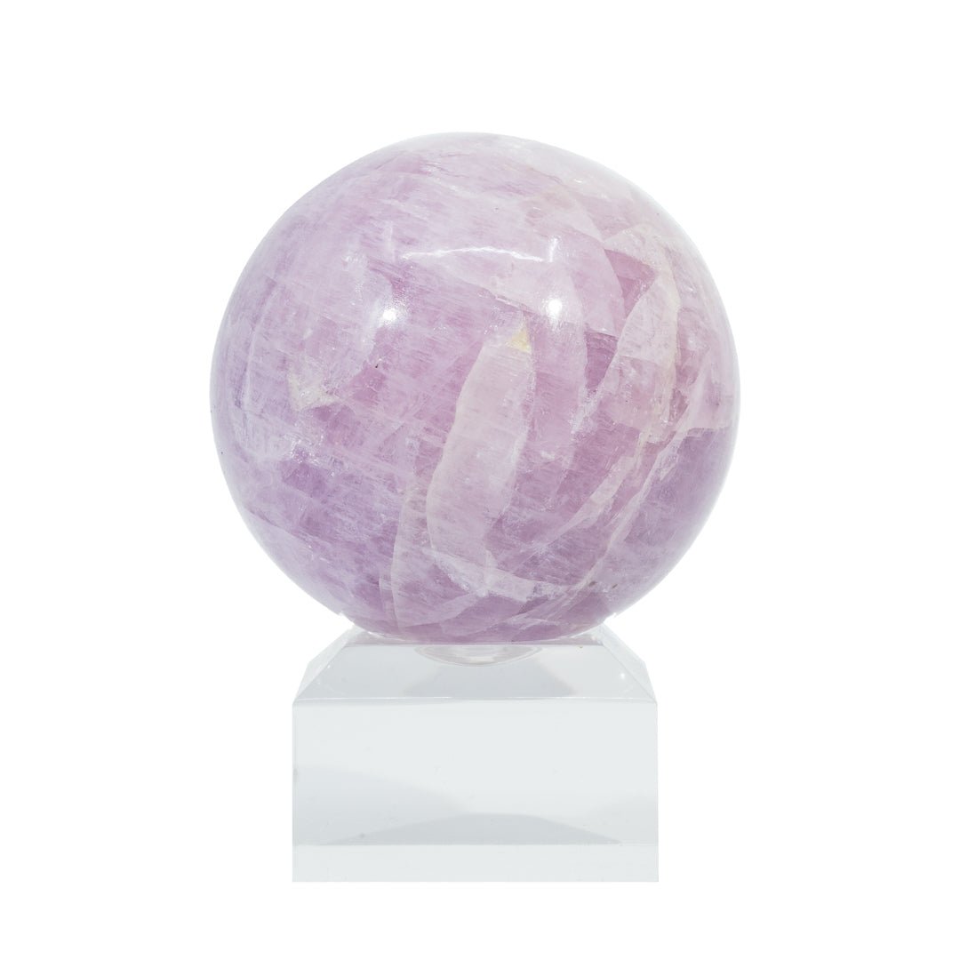 Kunzite 2.1 Inch .6lb Polished Gemstone Sphere - KKL-079 - Crystalarium