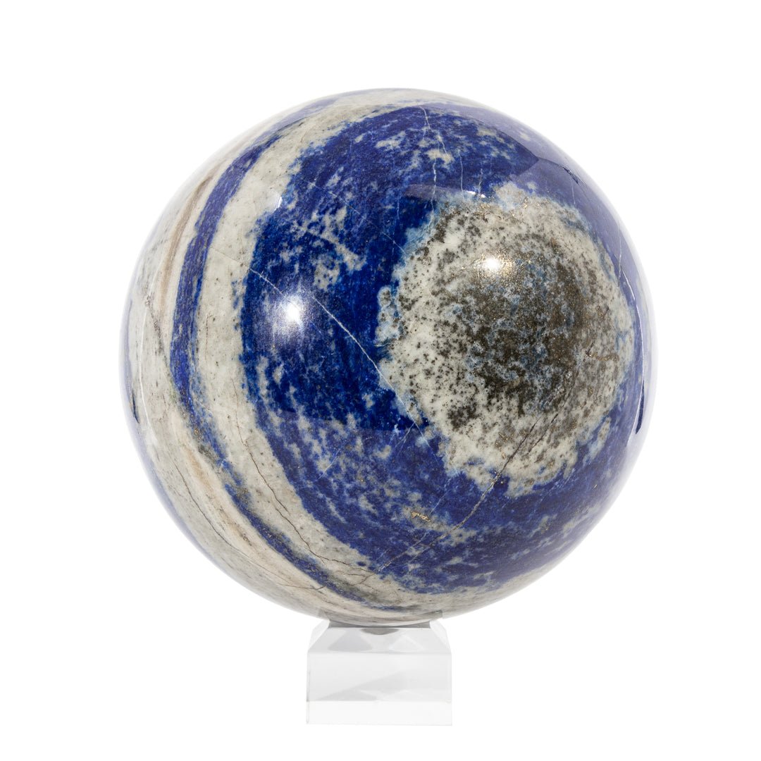 Lapis Lazuli 5.57 Inch 9.41lb Polished Crystal Sphere - Afghanistan - KKL-121 - Crystalarium